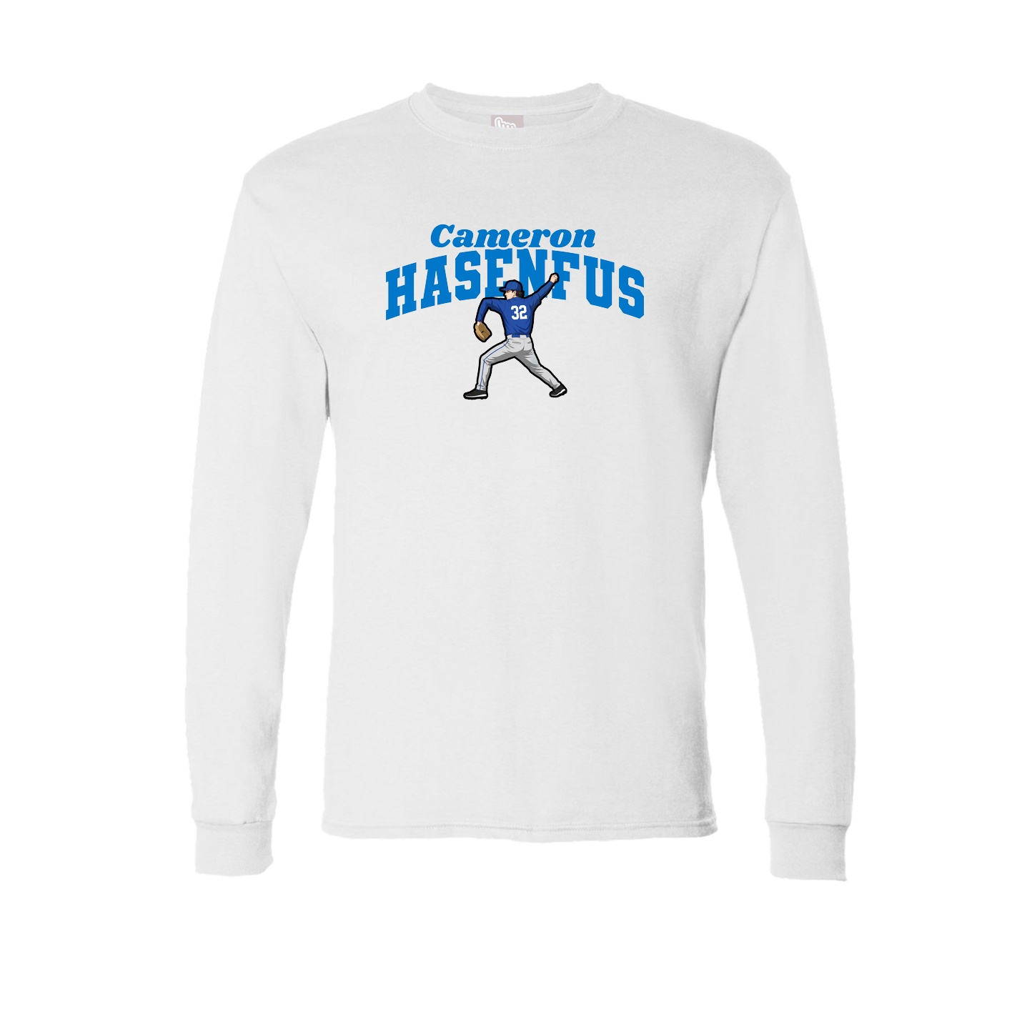 Long Sleeve Tee — Signature Arch in White