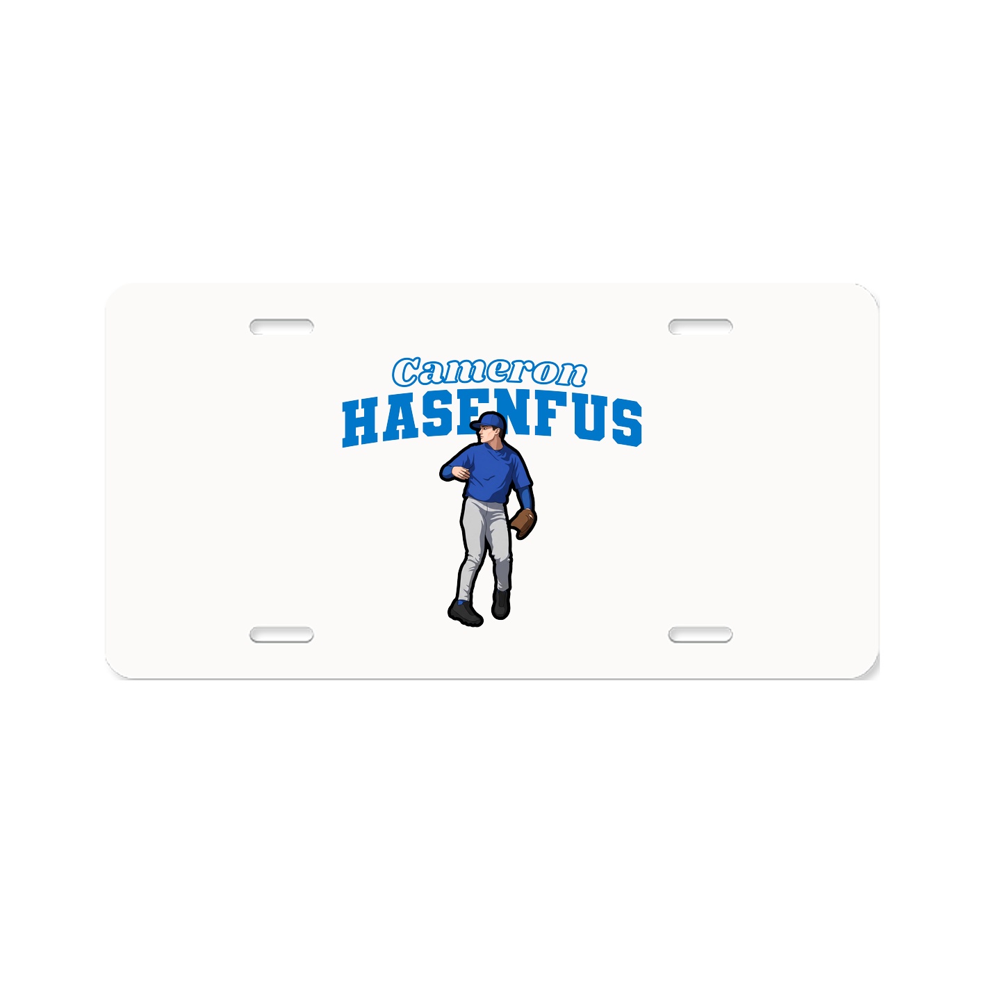 License Plate — Name Arch in Classic