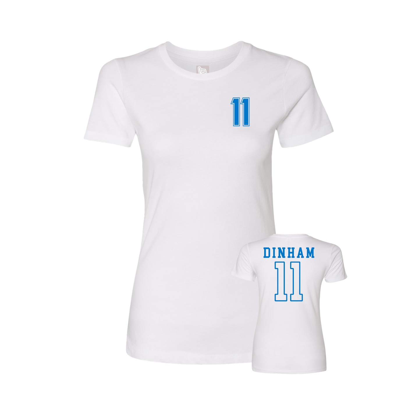Womens Tee — Chest Back in White