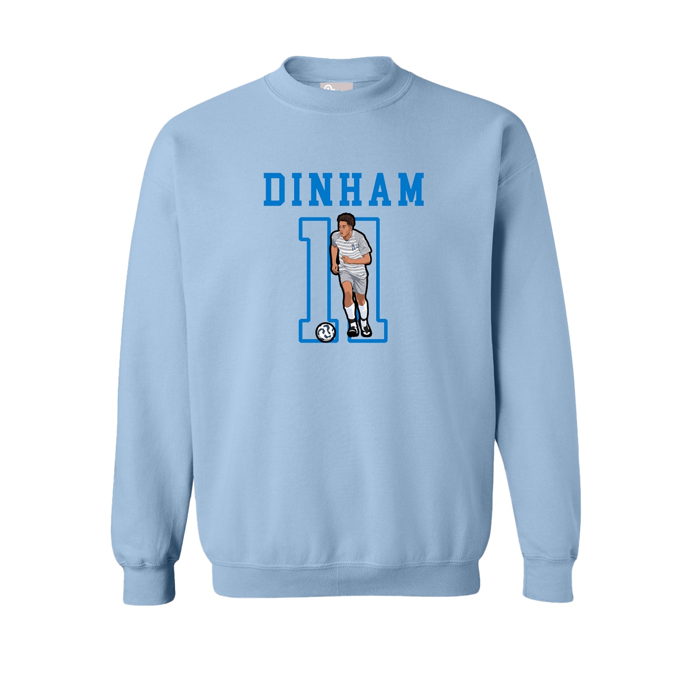 Fleece Crew — Shirsey in Light Blue