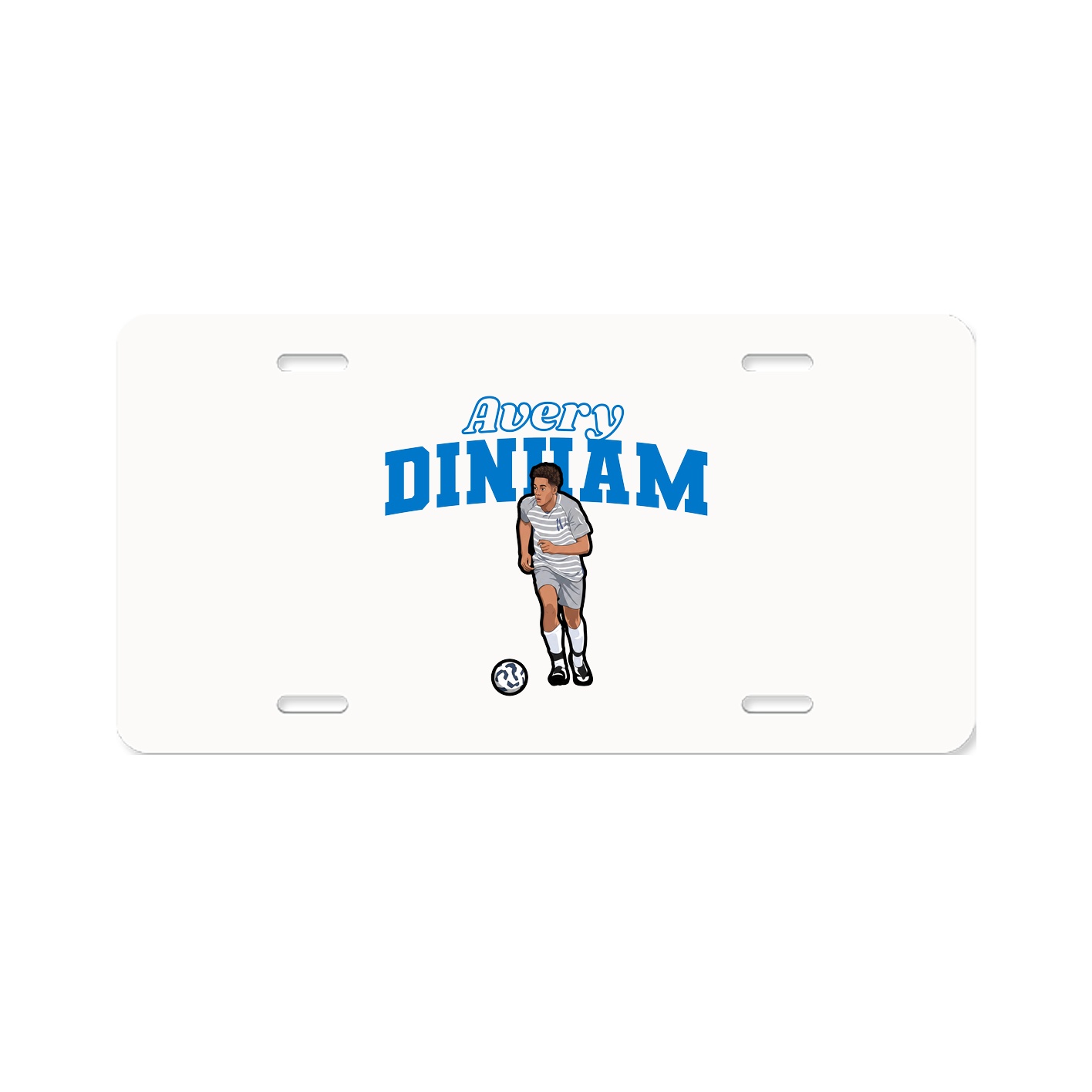 License Plate — Name Arch in Classic