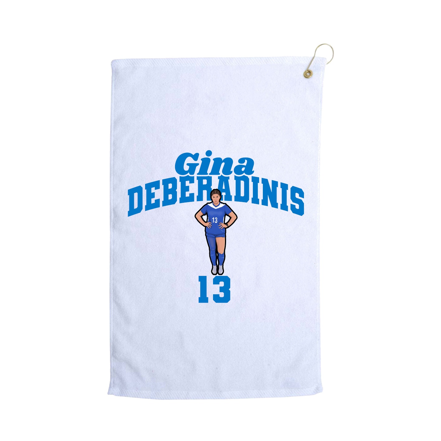 Golf Towel — Signature Arch in White