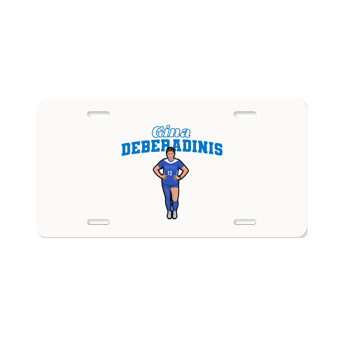 License Plate — Name Arch in Classic
