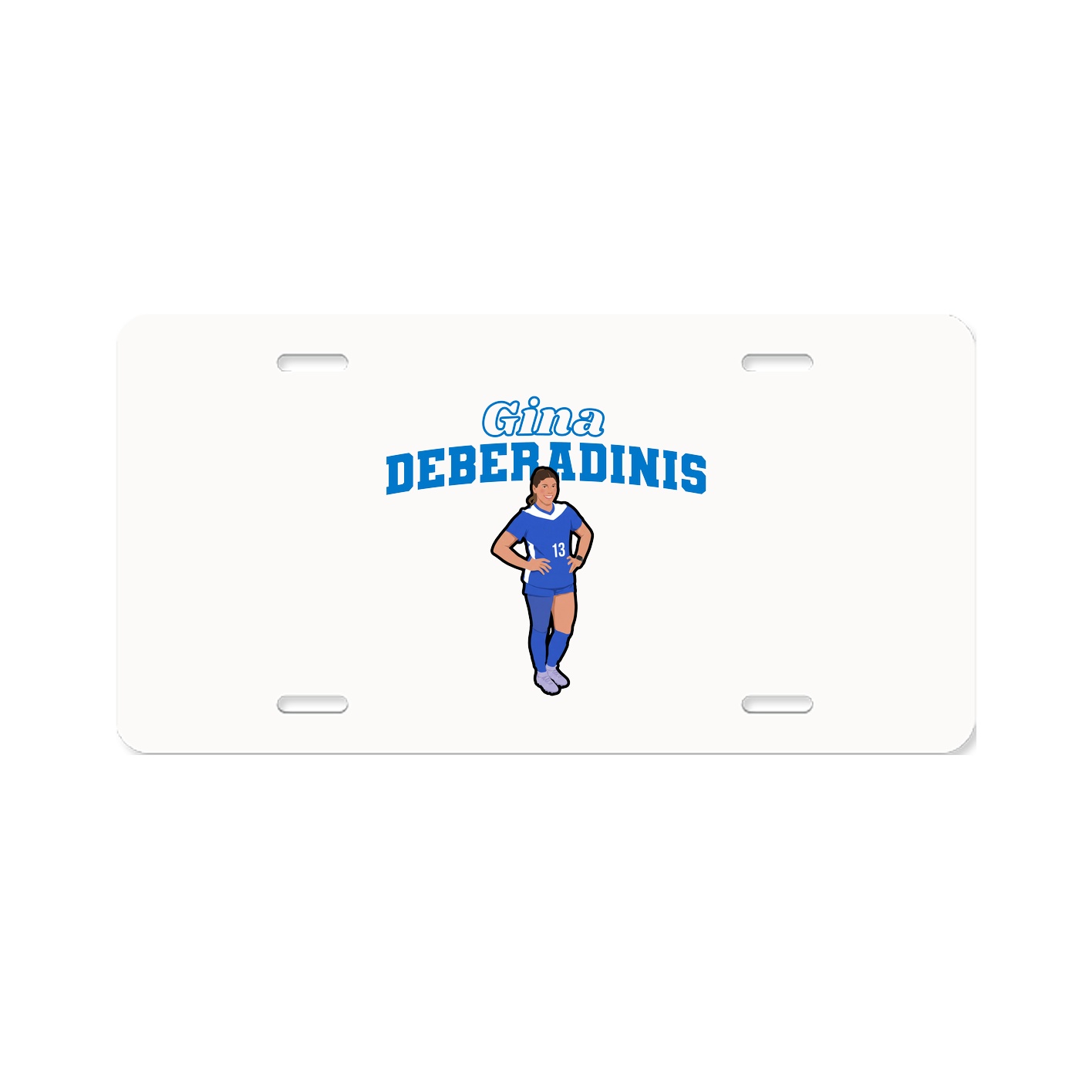 License Plate — Name Arch in Classic