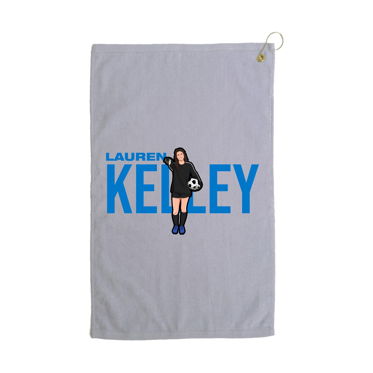 Golf Towel — Player Name in Grey