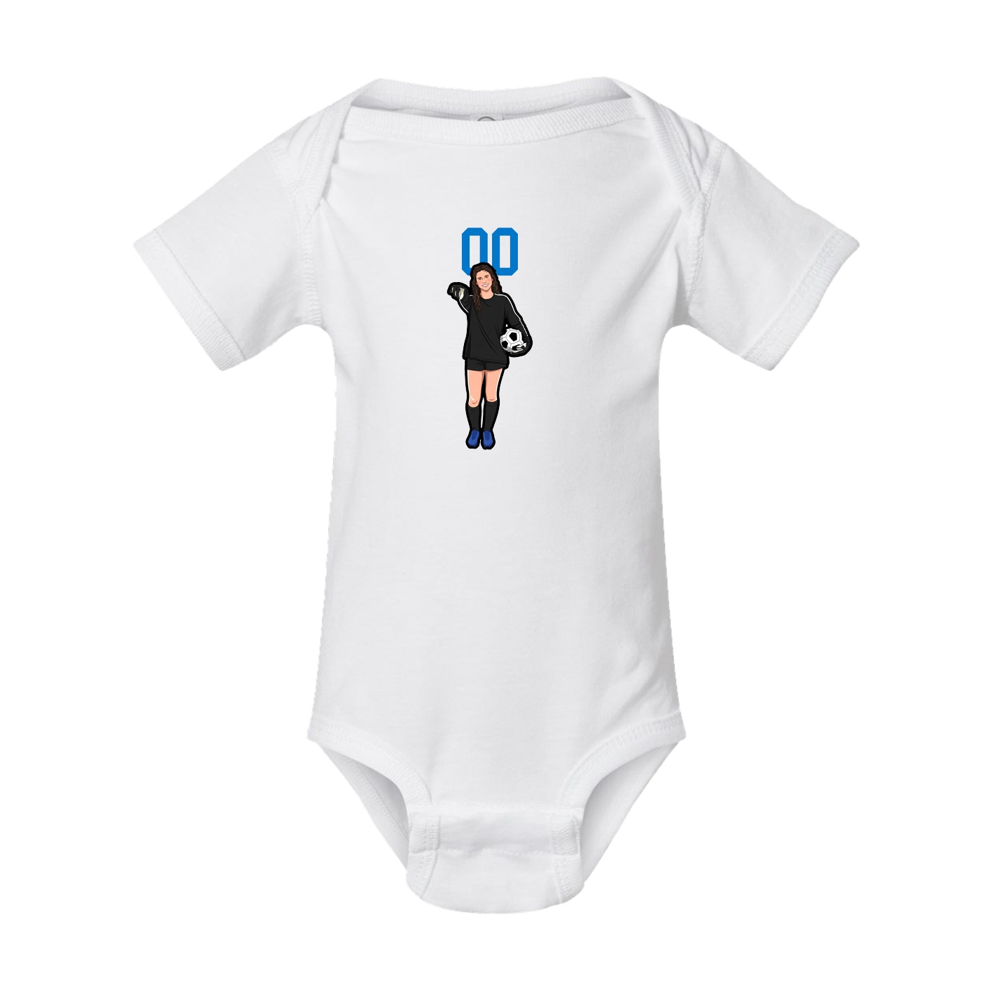 Baby Onesie — Number Top in White