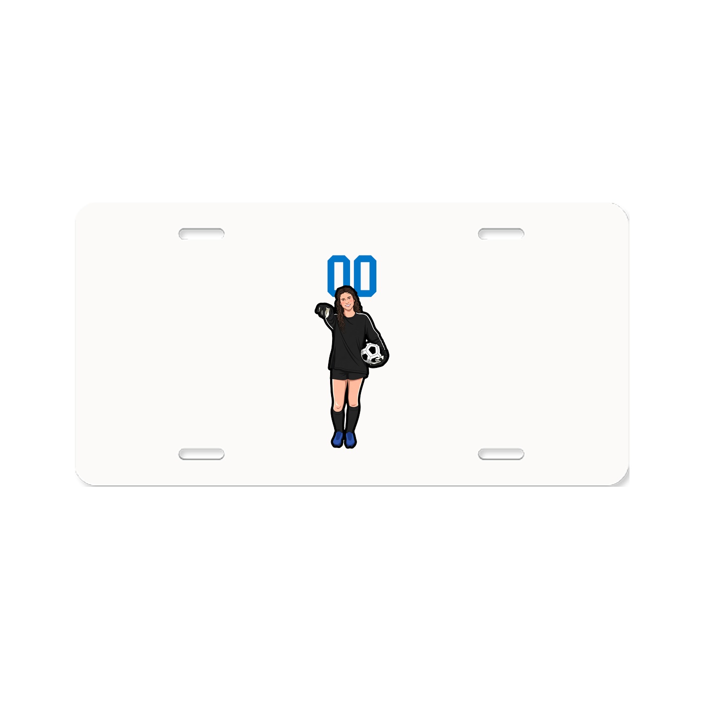License Plate — Number Top in Classic