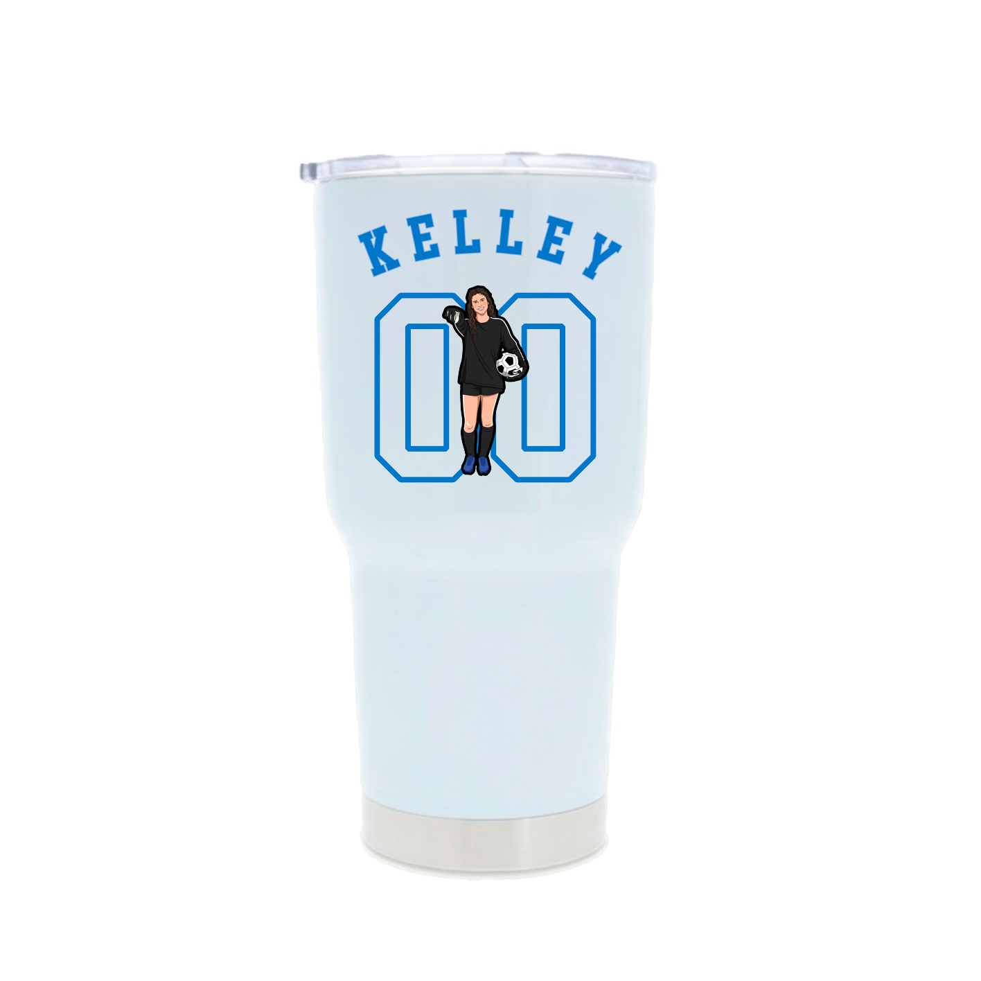30oz Stainless Steel Tumbler — Shirsey Arch in White