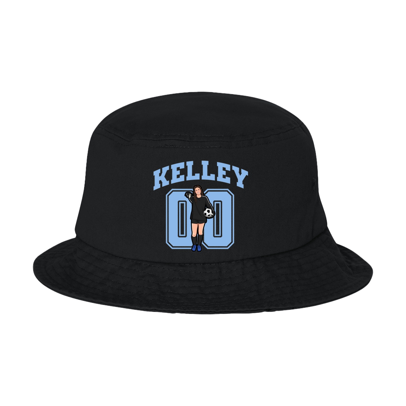 Bucket Cap — Number in Black