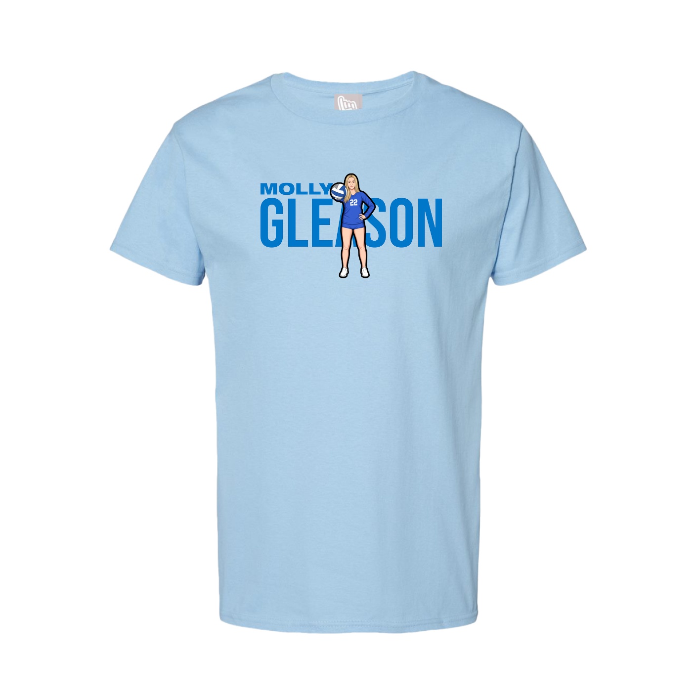 Tee — Player Name in Light Blue