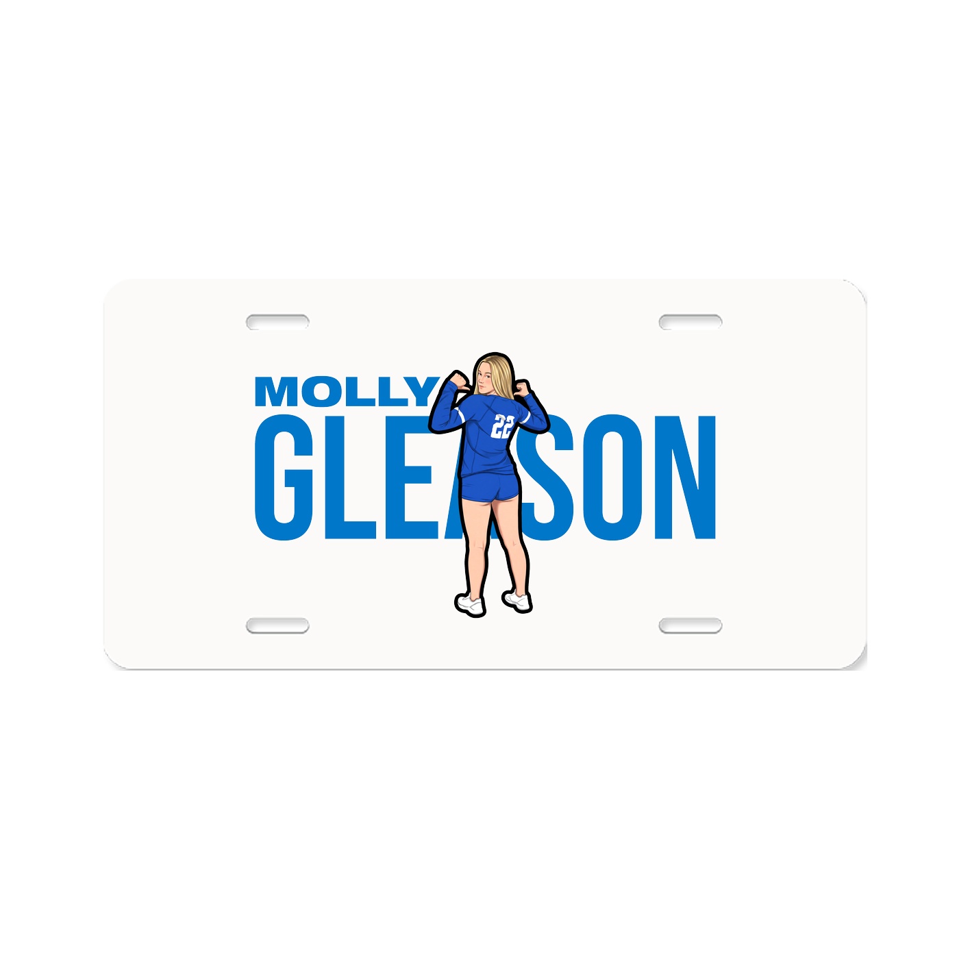 License Plate — Player Name in Classic