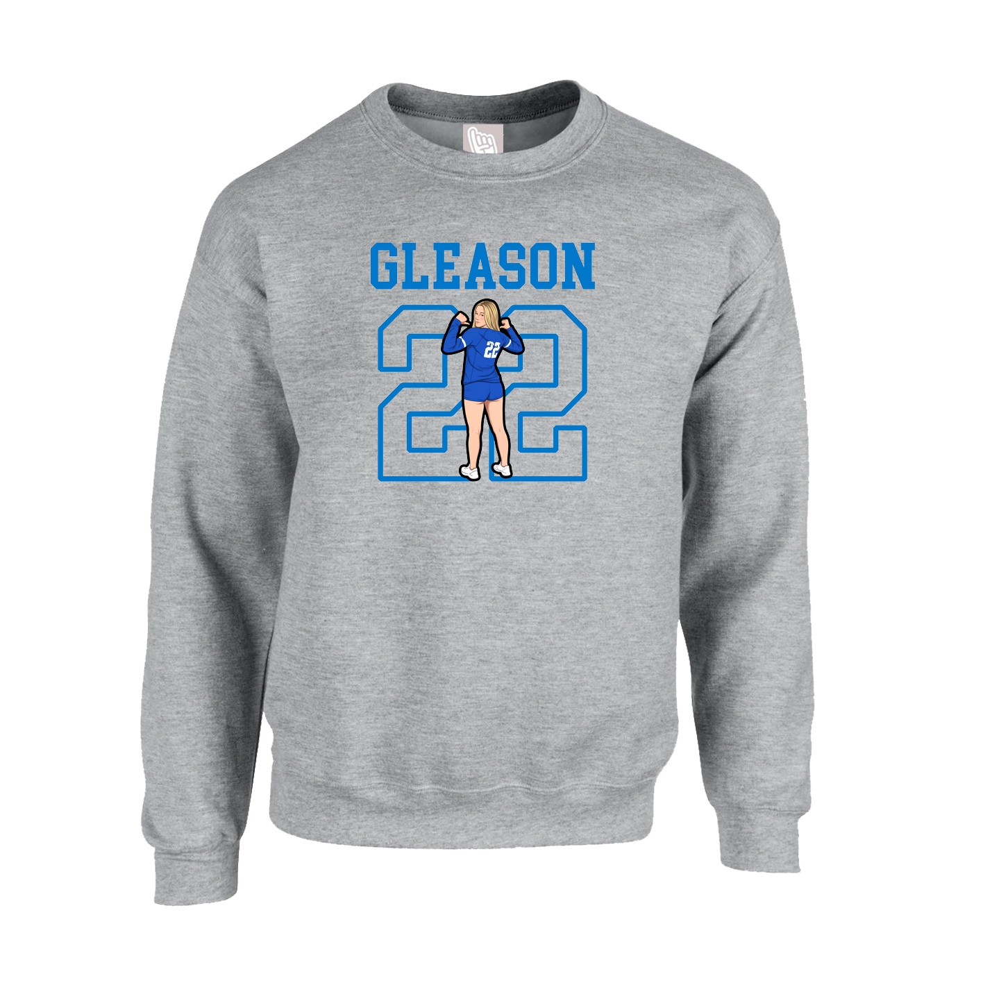 Fleece Crew — Shirsey in Grey