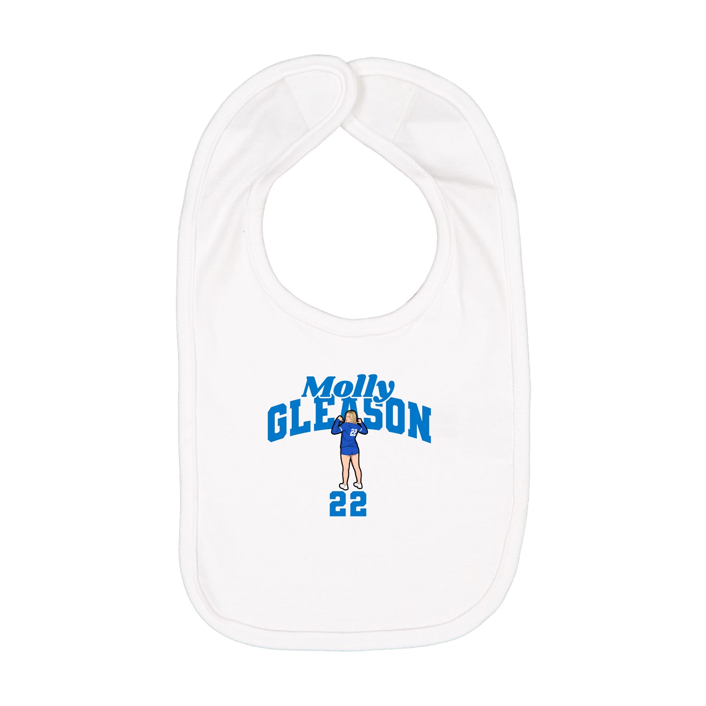 Infant Bib — Signature Arch in White