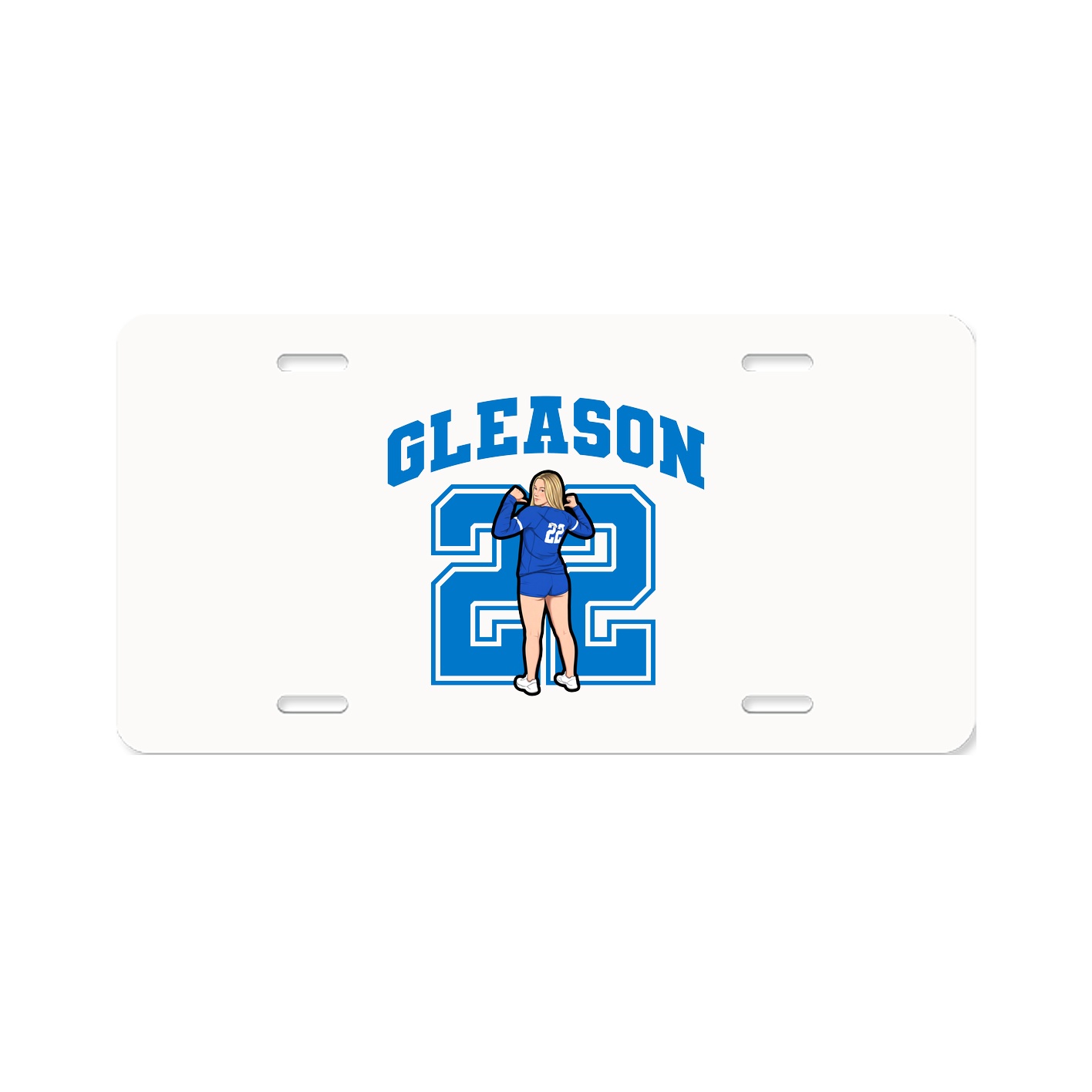 License Plate — Number in Classic