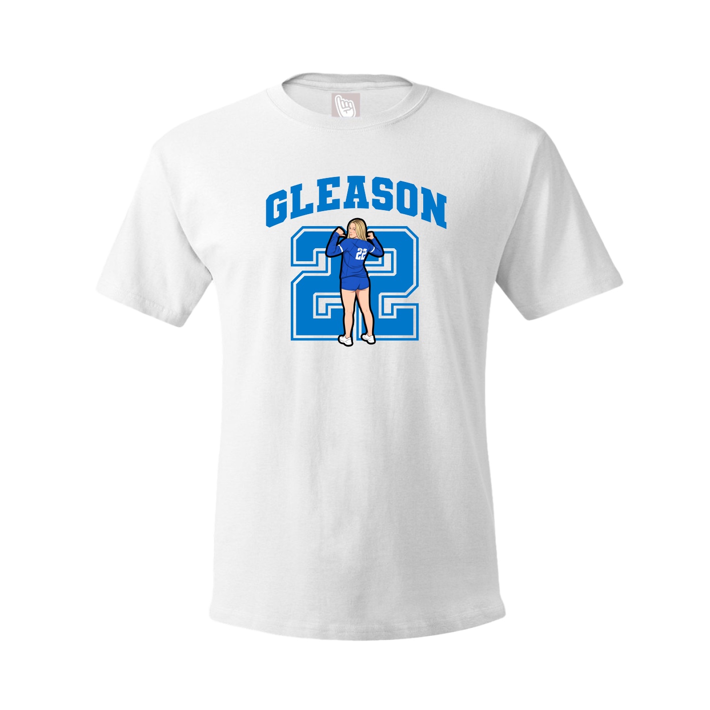 Youth Tee — Number in White
