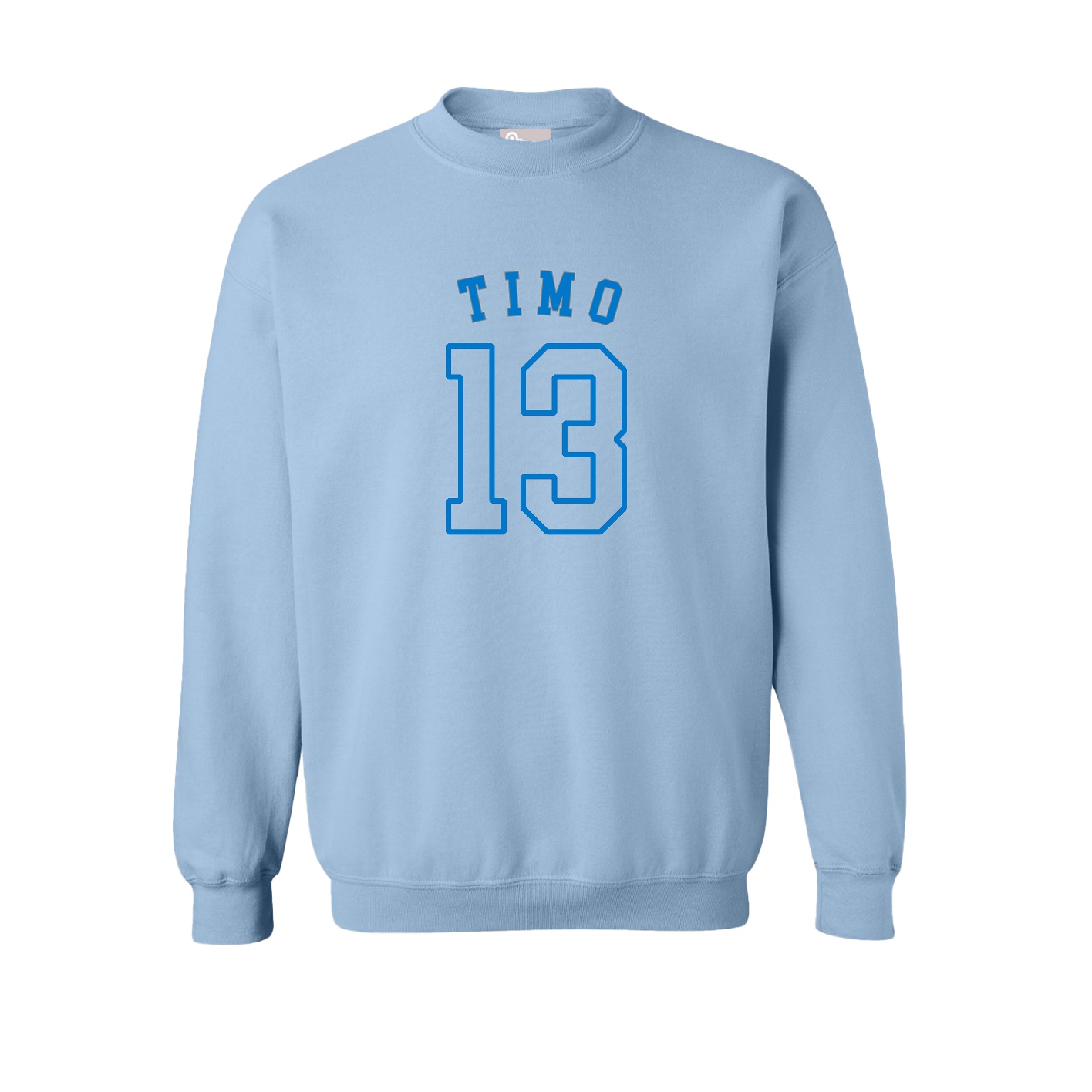Fleece Crew — Shirsey Arch in Light Blue