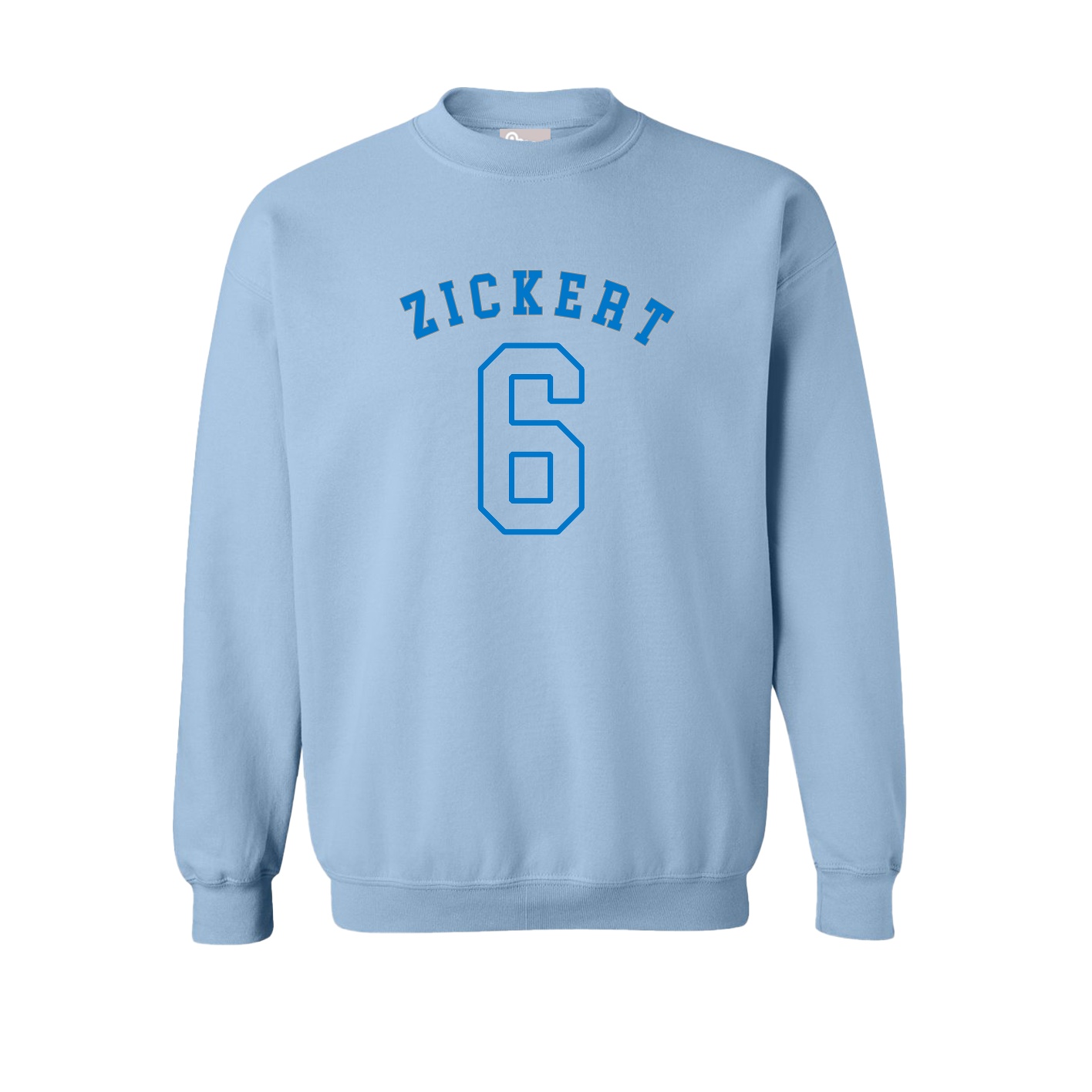 Fleece Crew — Shirsey Arch in Light Blue