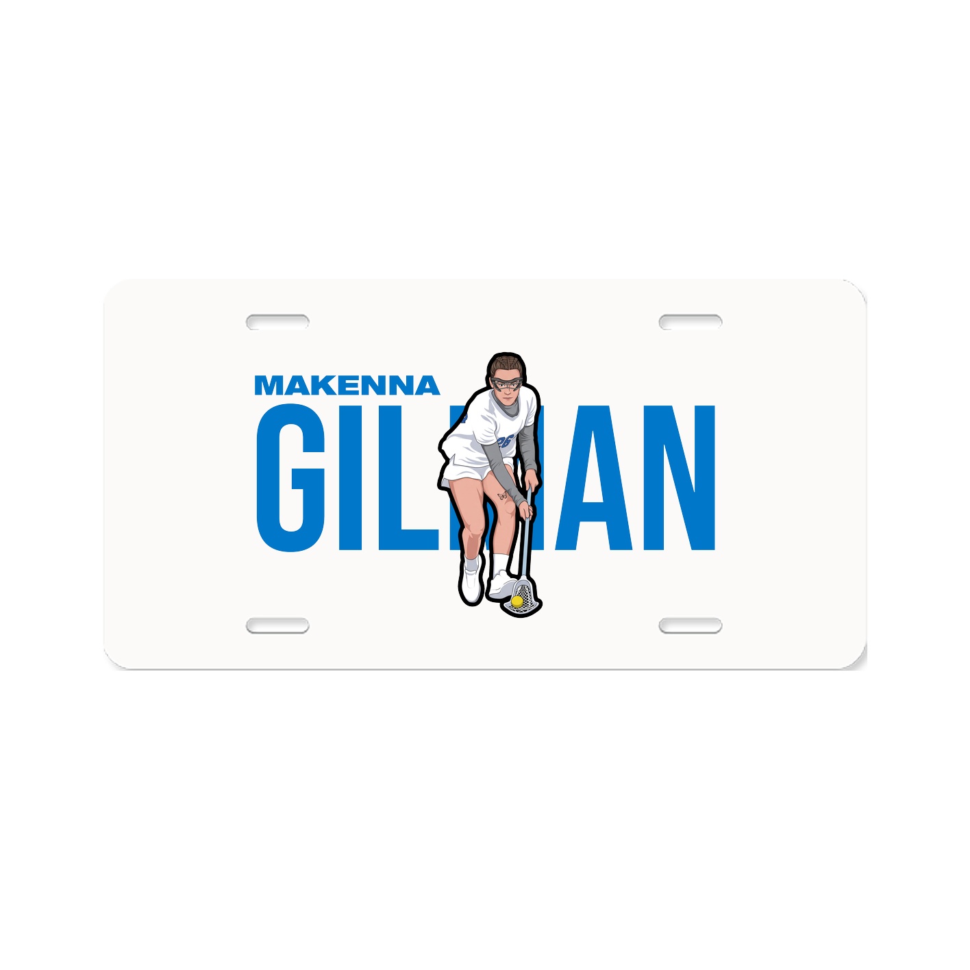 License Plate — Player Name in Classic