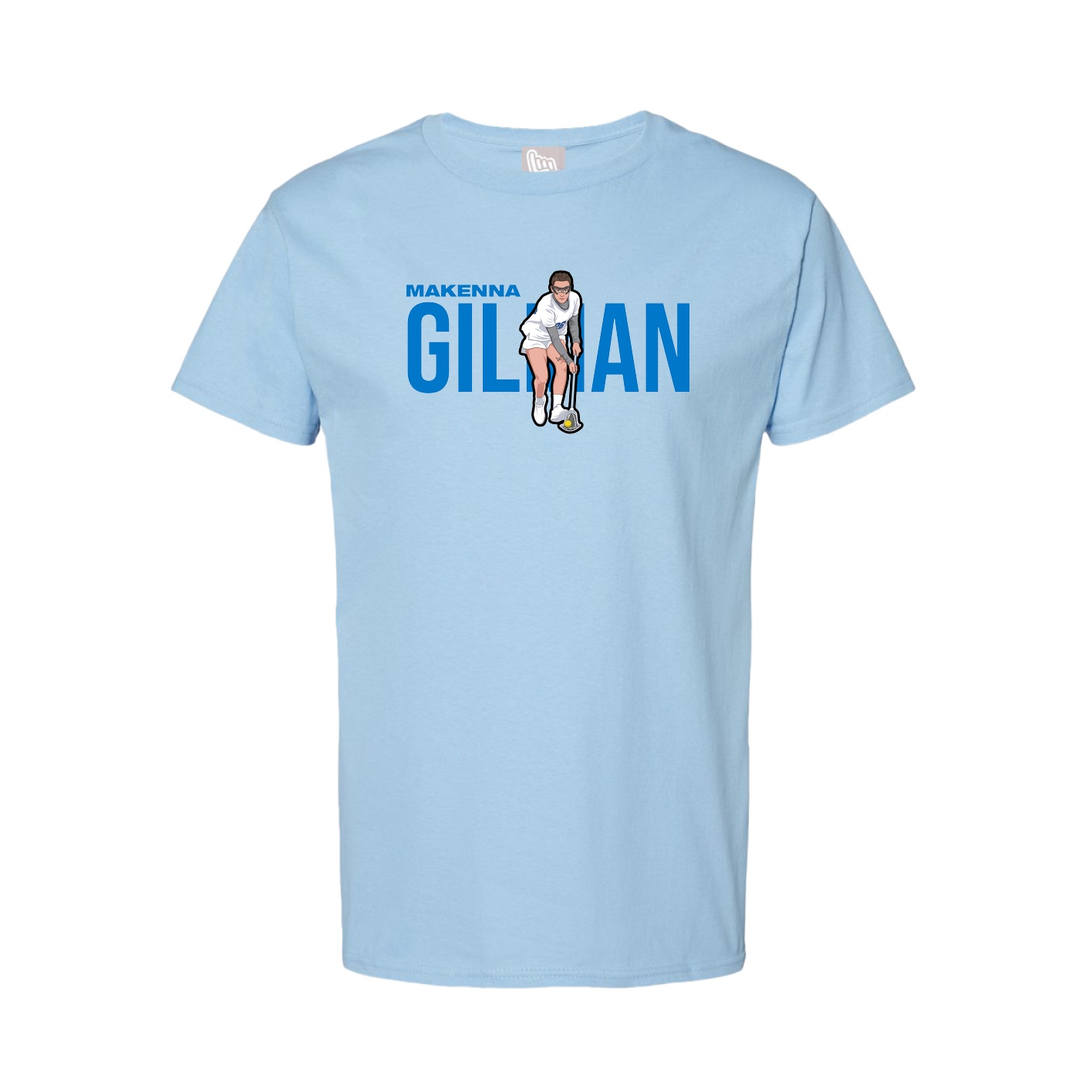 Youth Tee — Player Name in Light Blue