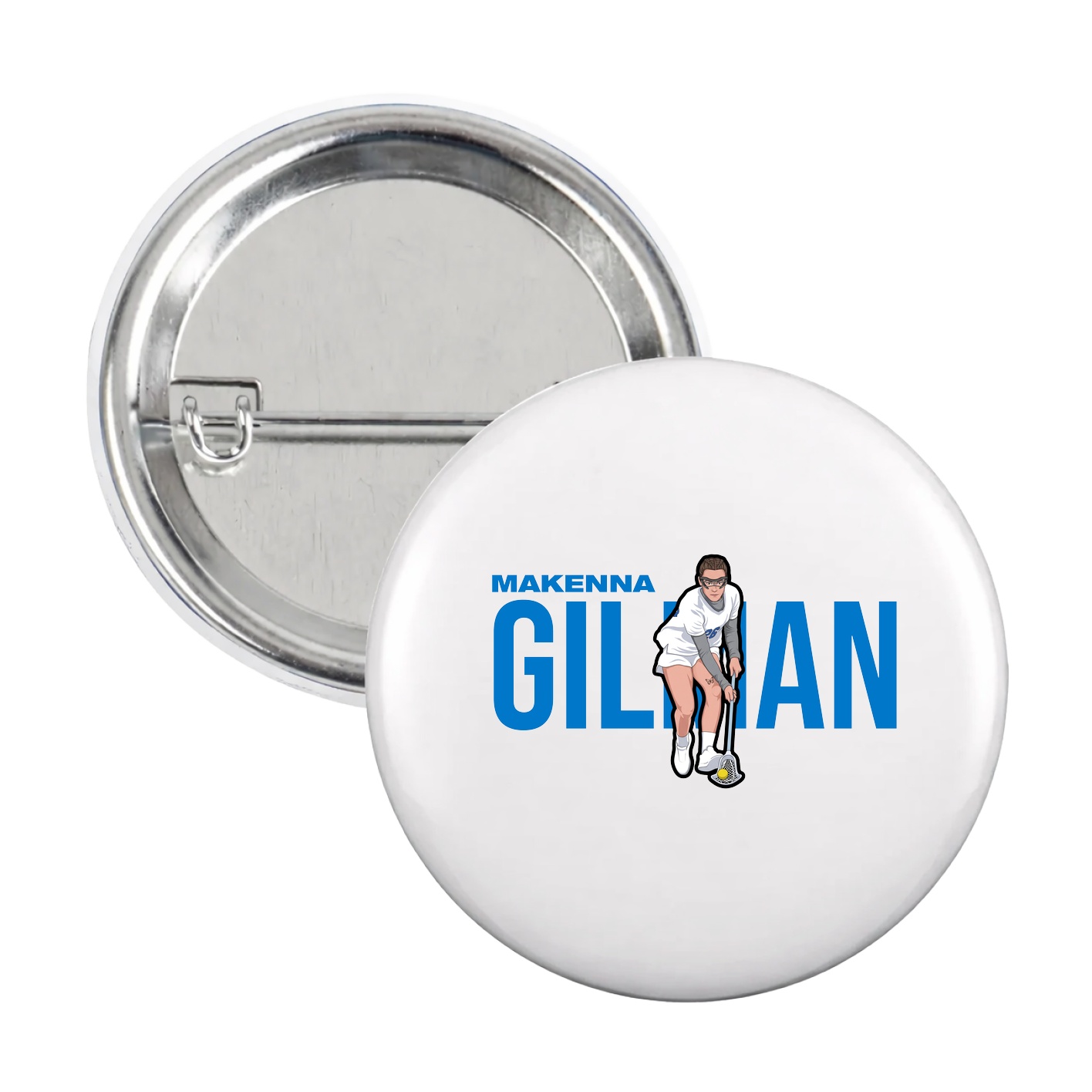 Game Day Button — Player Name in White