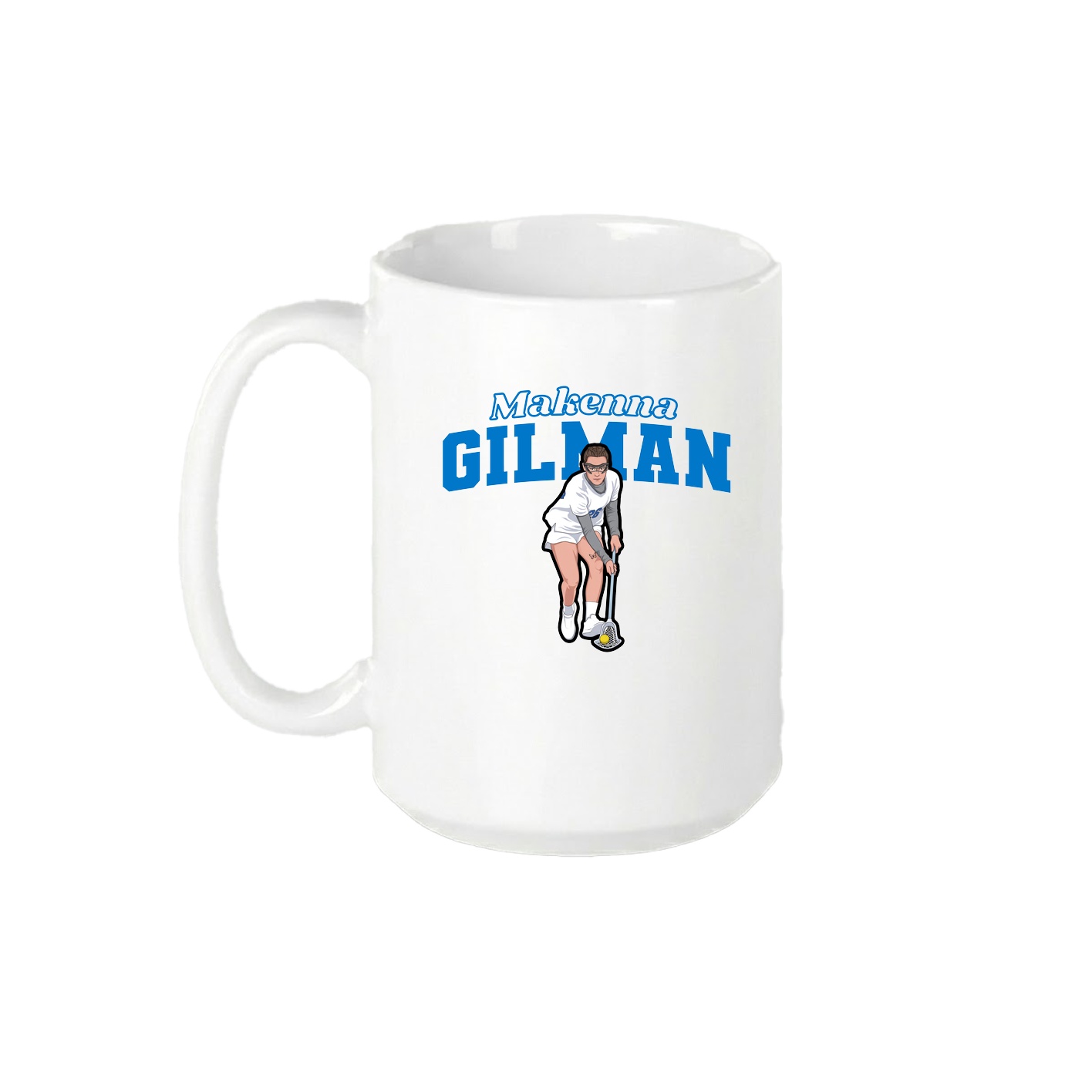 15oz Coffee Mug — Name Arch in White