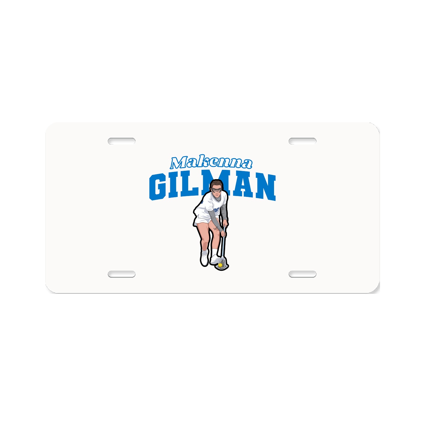 License Plate — Name Arch in Classic