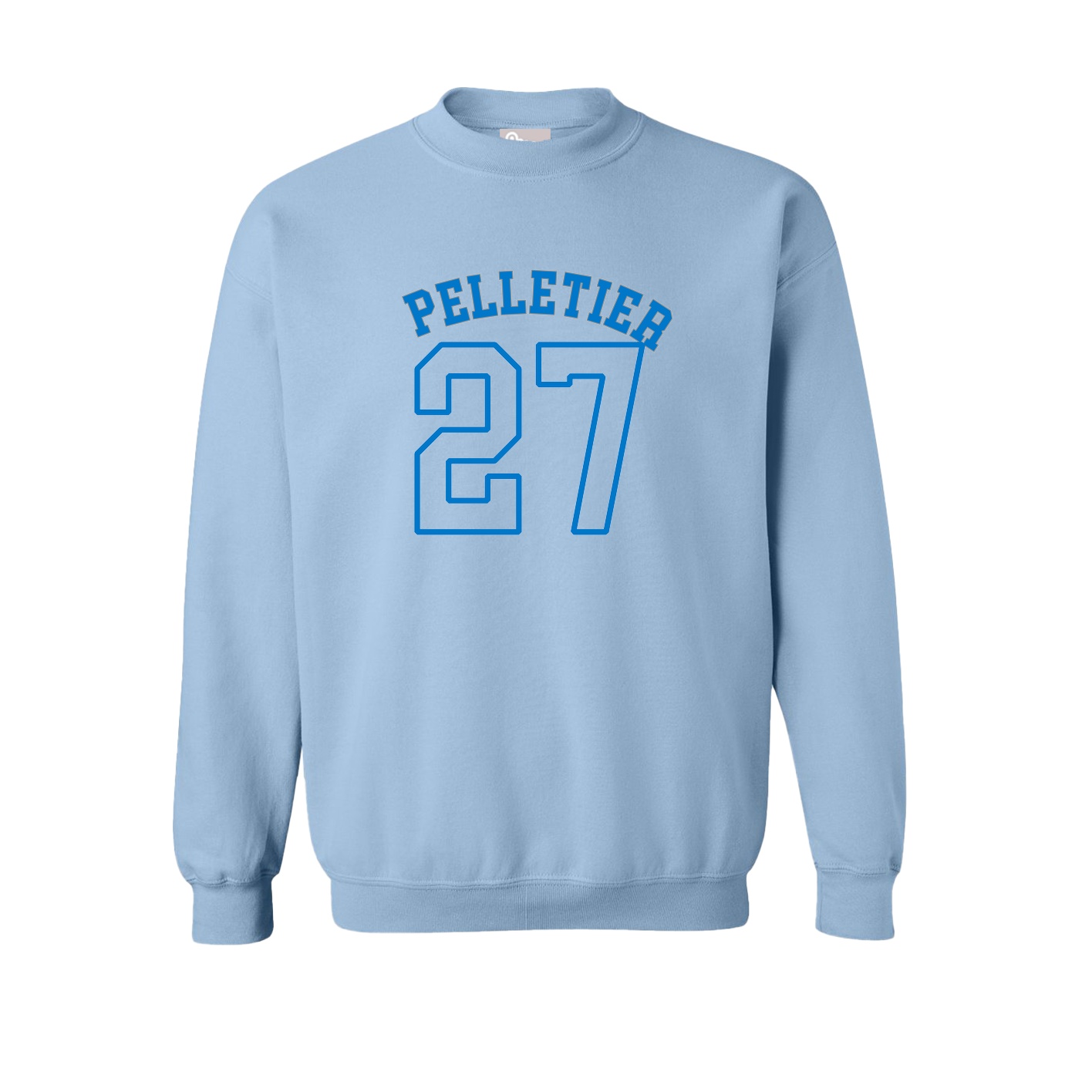 Fleece Crew — Shirsey Arch in Light Blue