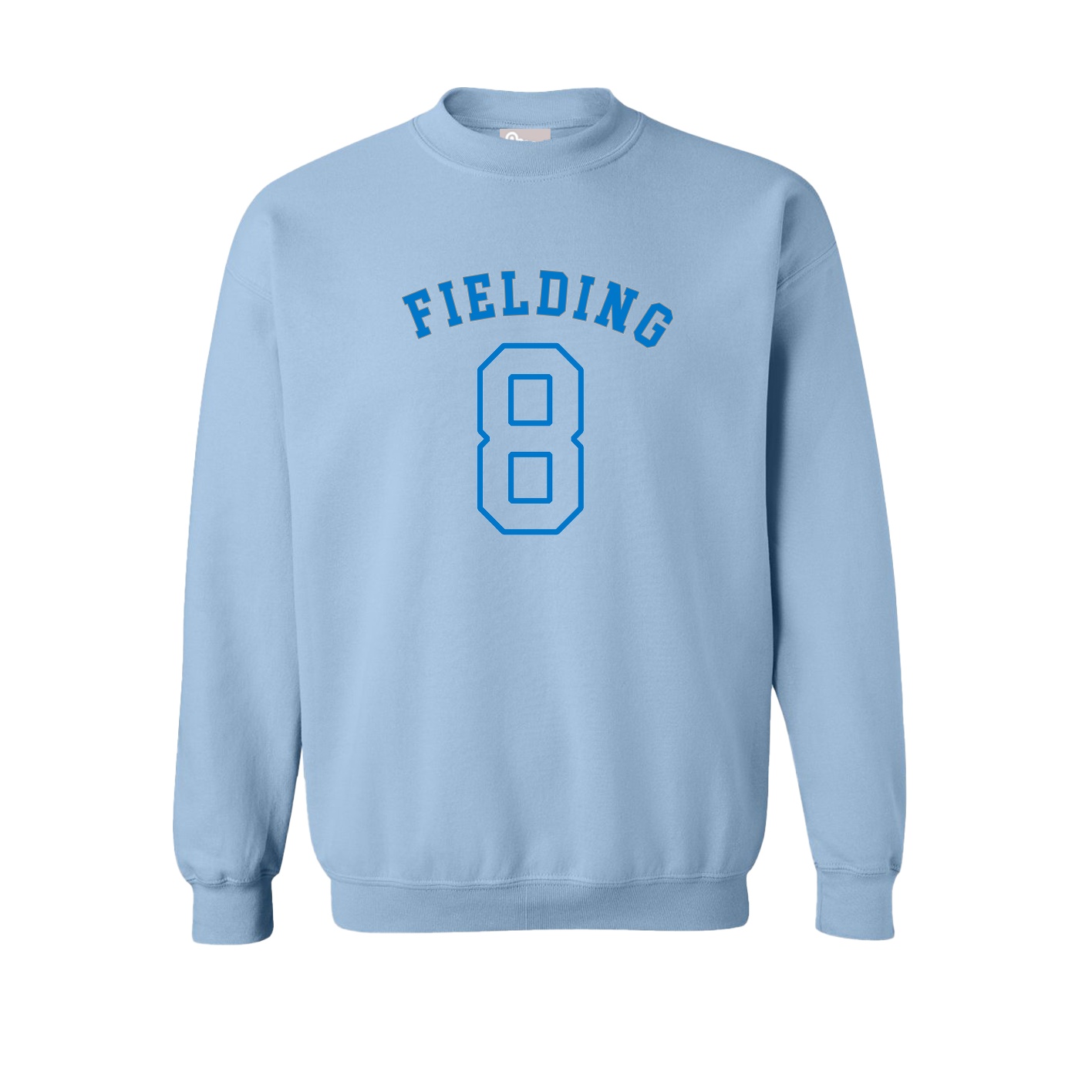 Fleece Crew — Shirsey Arch in Light Blue