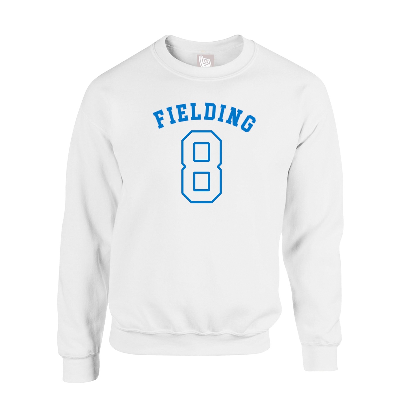Fleece Crew — Shirsey Arch in White