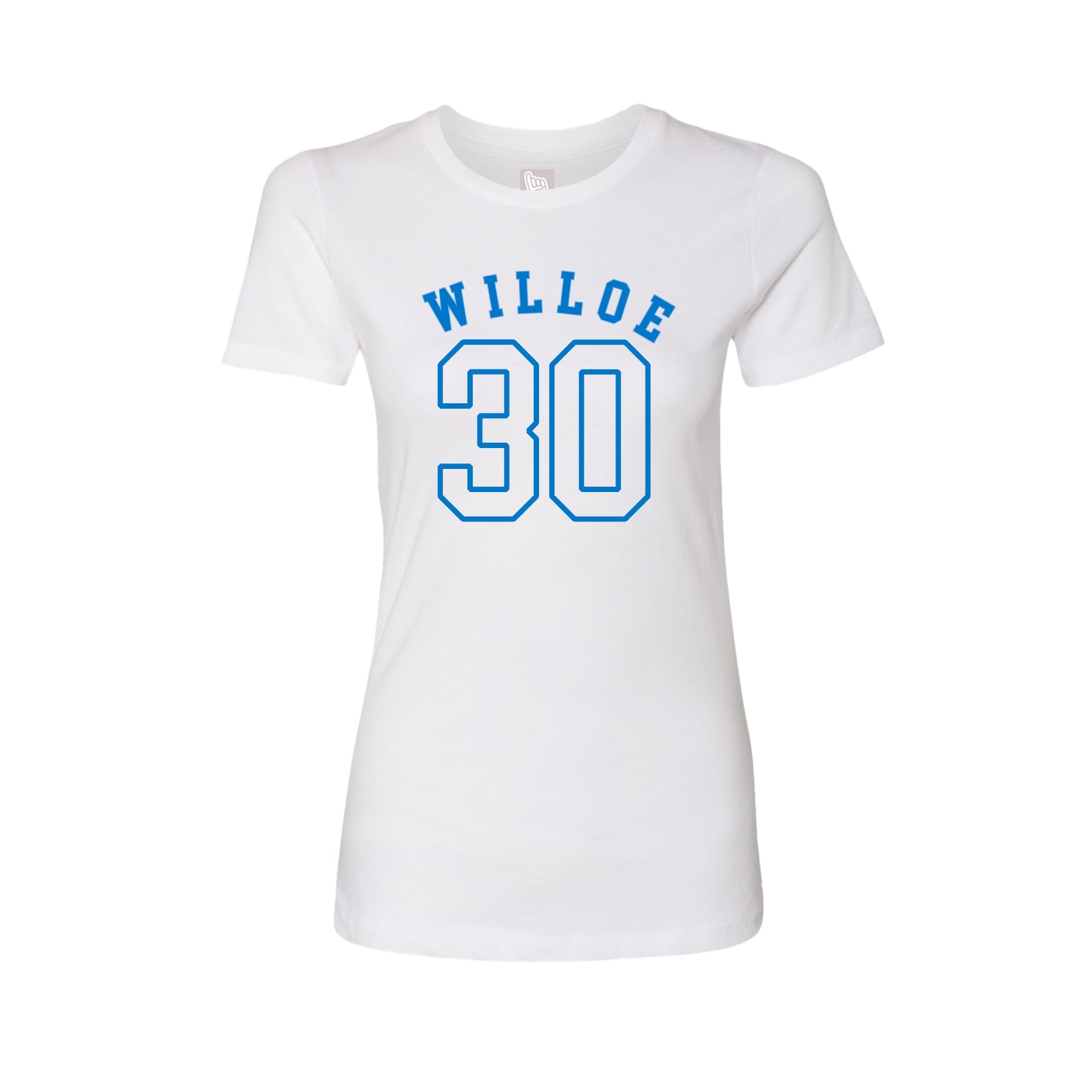 Fitted Women's Tee — Shirsey Arch in White