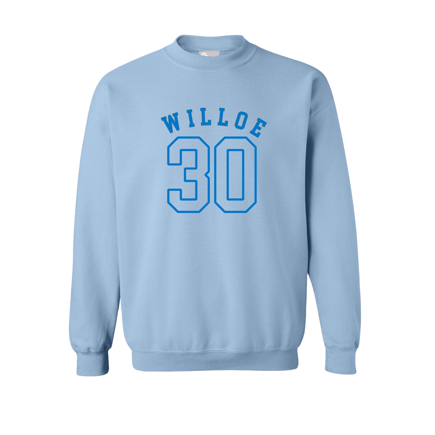 Fleece Crew — Shirsey Arch in Light Blue