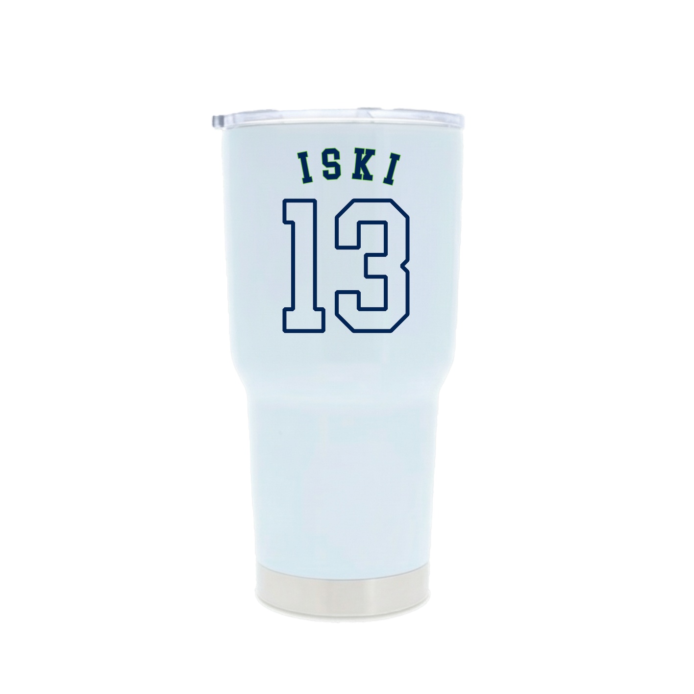 30oz Stainless Steel Tumbler — Shirsey Arch in White