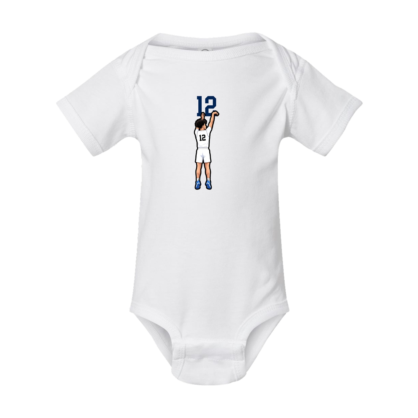 Baby Onesie — Number Top in White