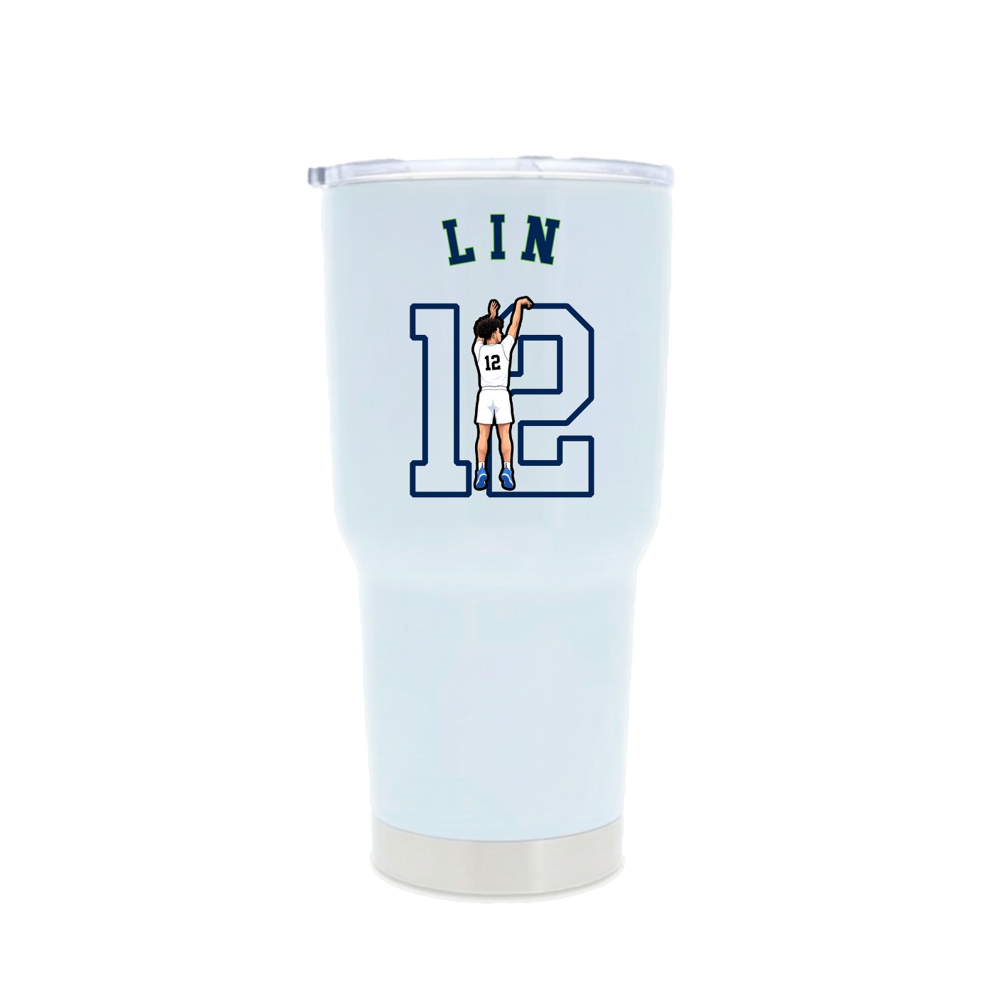 30oz Stainless Steel Tumbler — Shirsey Arch in White