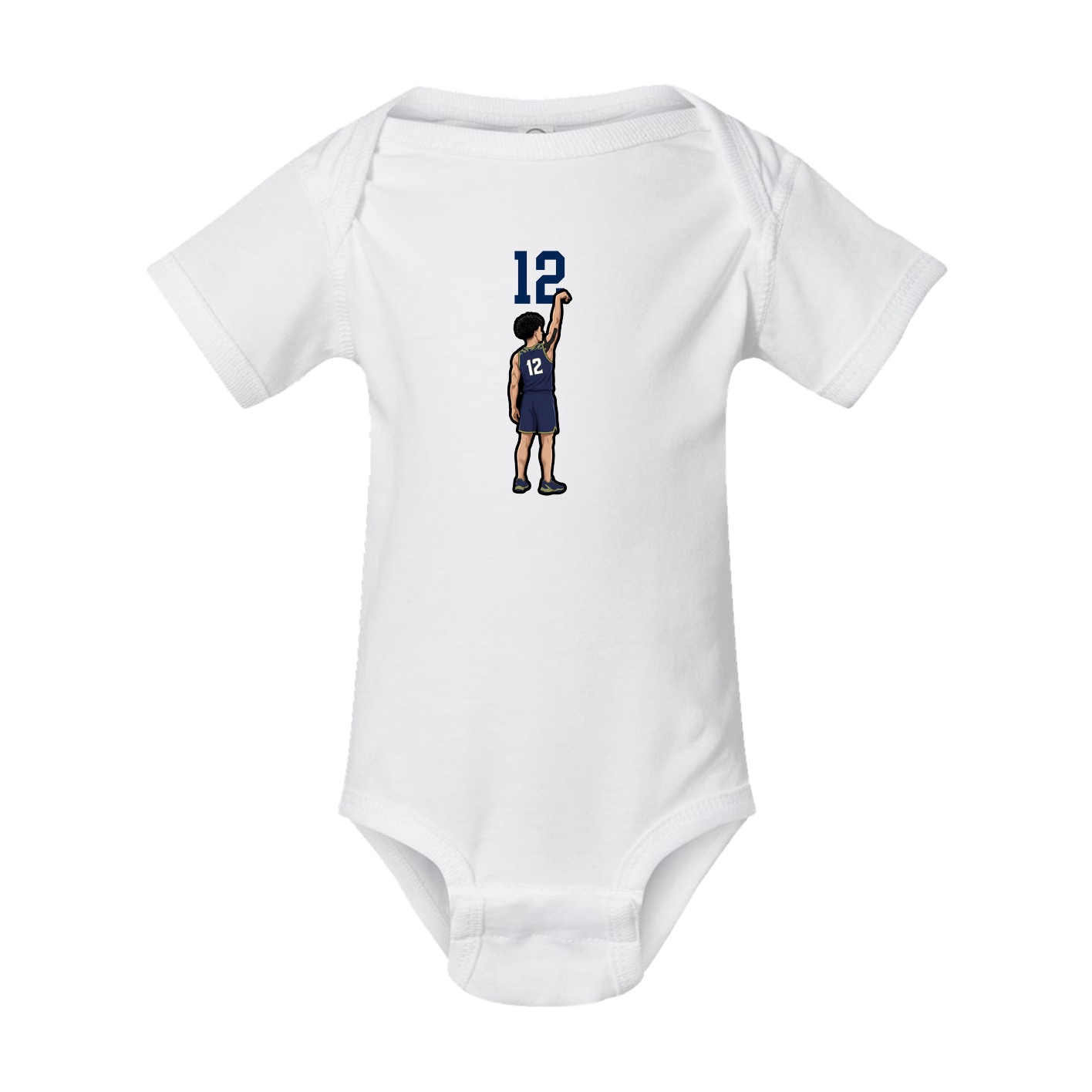 Baby Onesie — Number Top in White