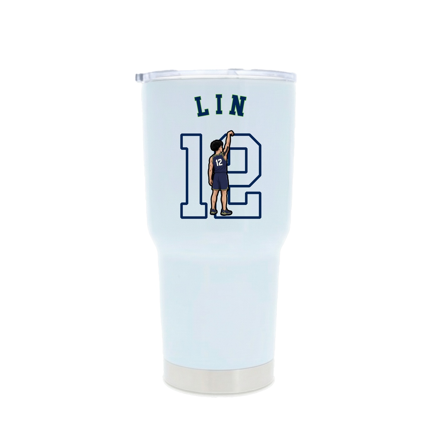 30oz Stainless Steel Tumbler — Shirsey Arch in White