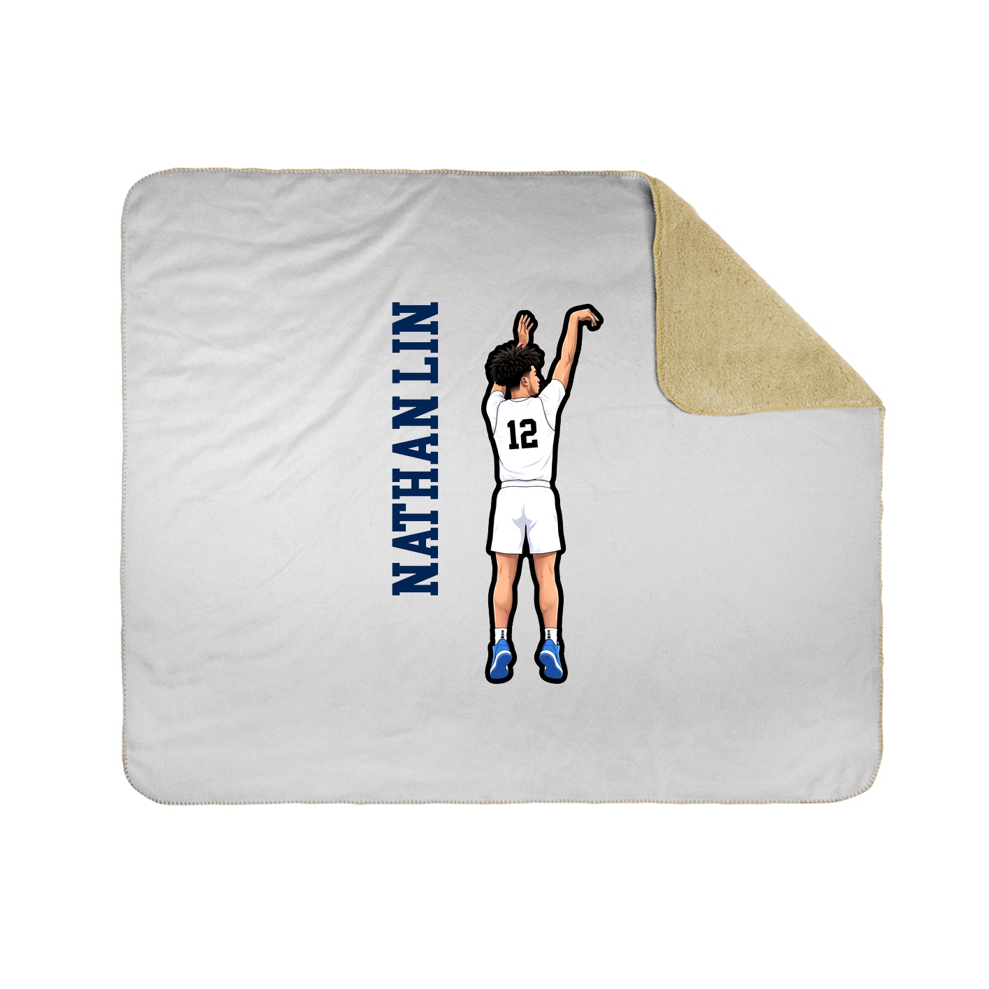 50x60 Sherpa Lined Throw Blanket