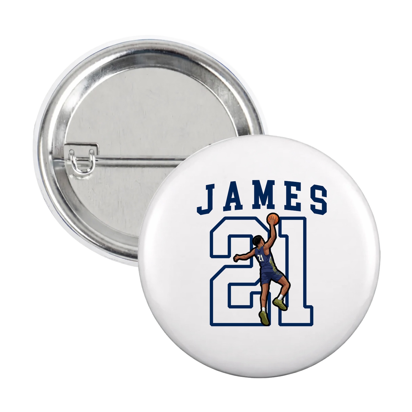 Game Day Button — Shirsey in White