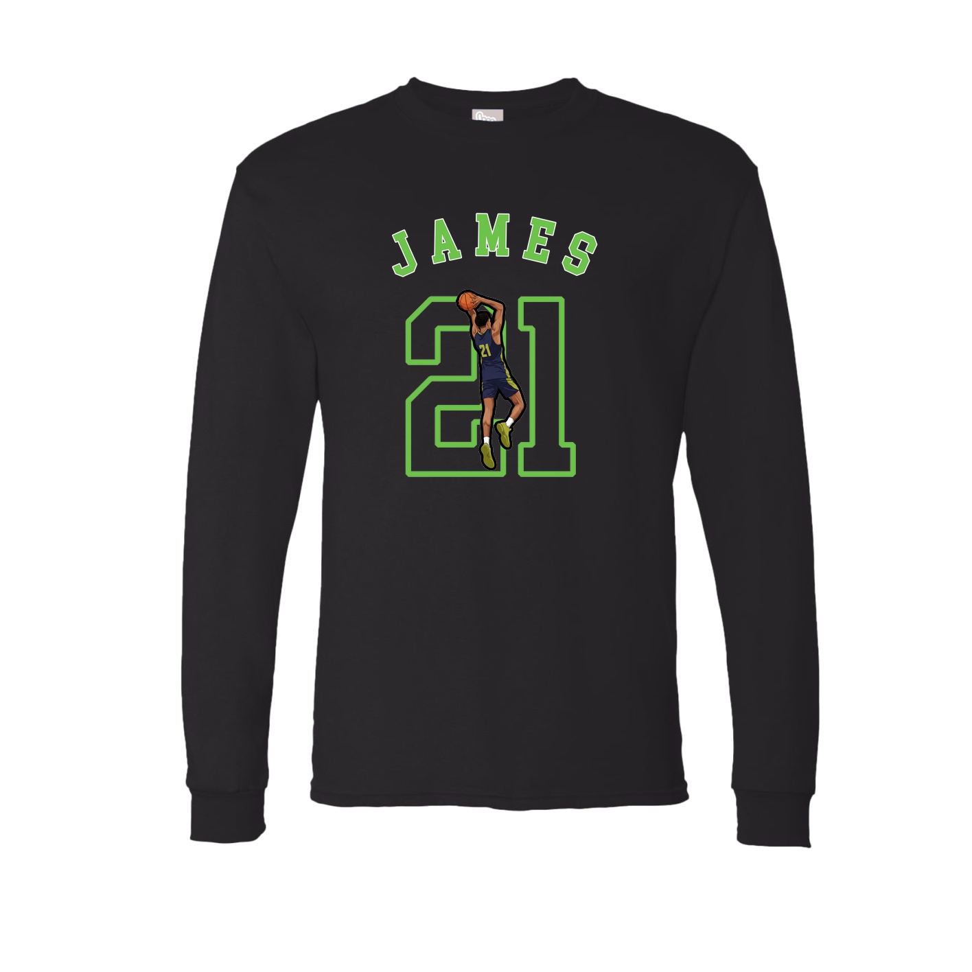 Long Sleeve Tee — Shirsey Arch in Black