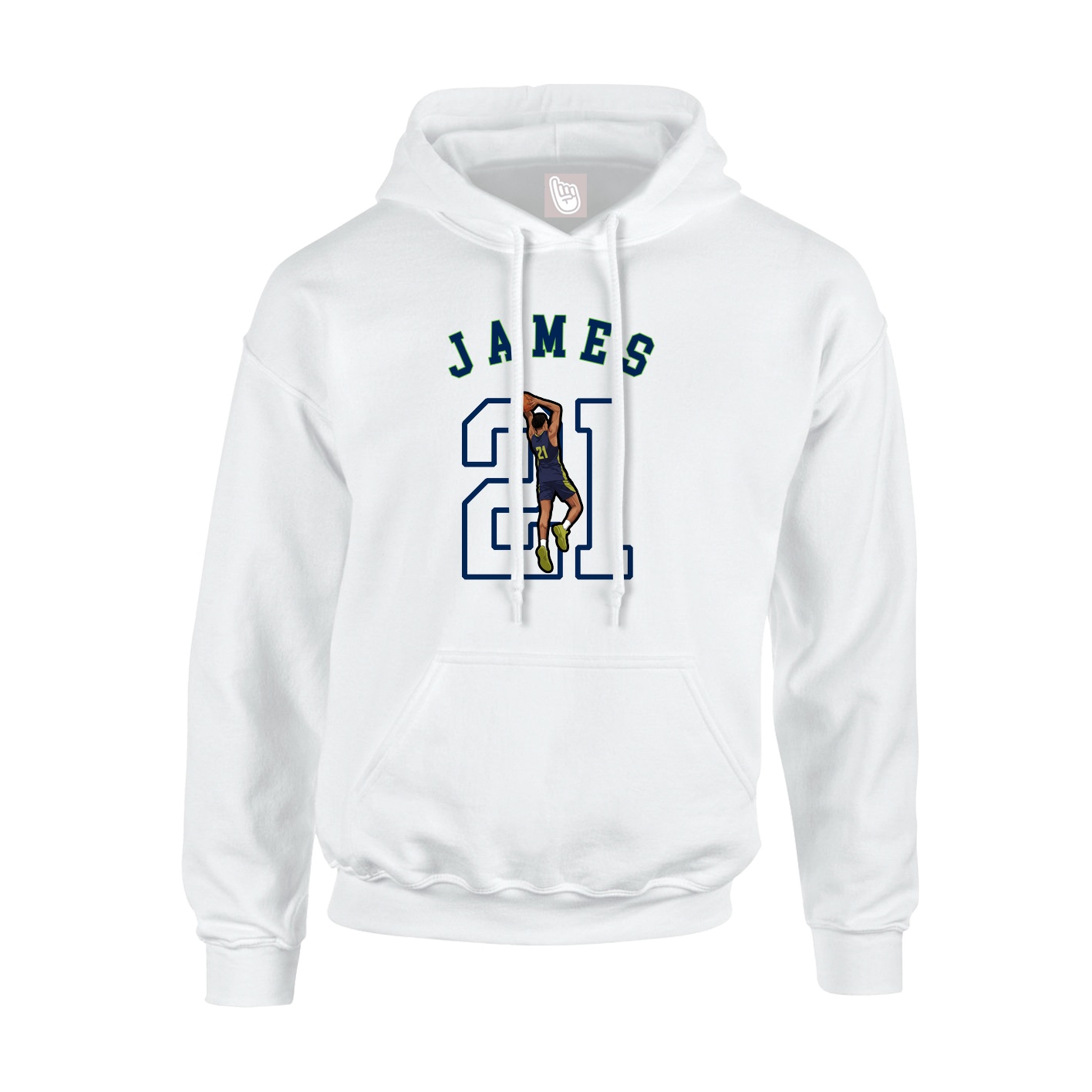 Youth Hoodie — Shirsey Arch in White