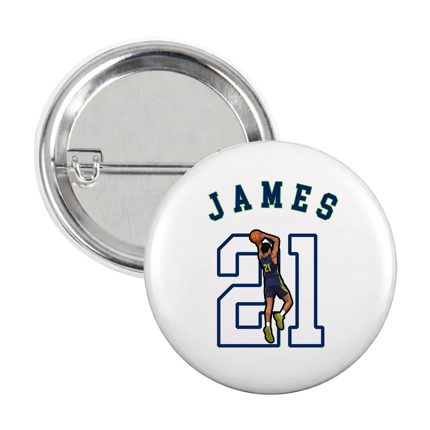 Game Day Button — Shirsey Arch in White
