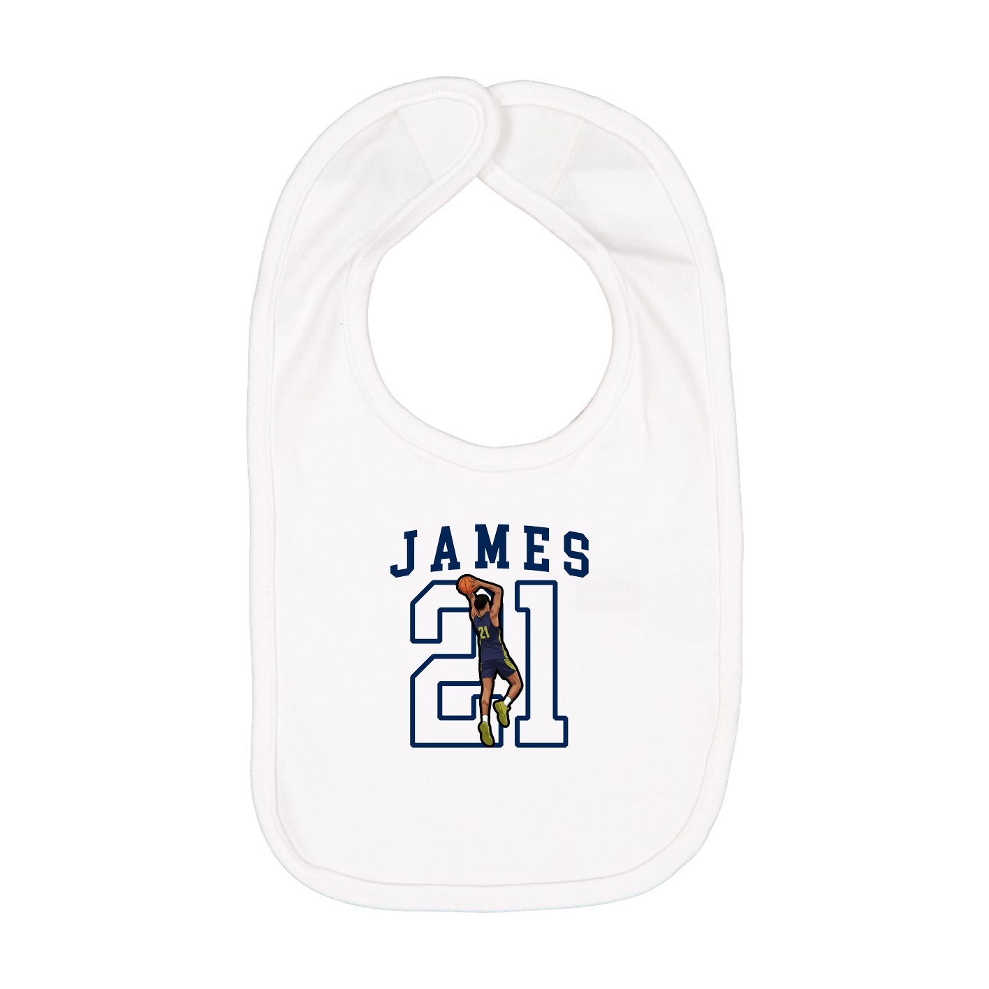 Infant Bib — Shirsey in White