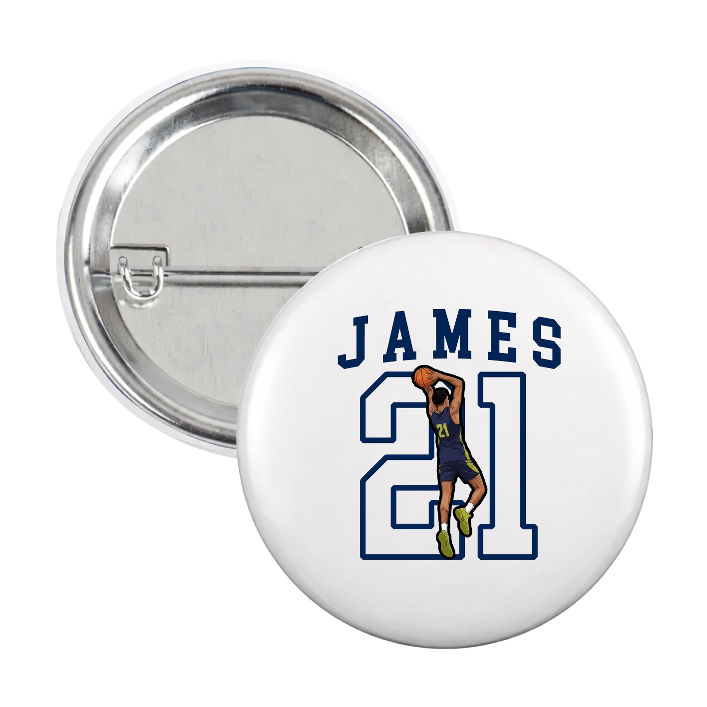 Game Day Button — Shirsey in White