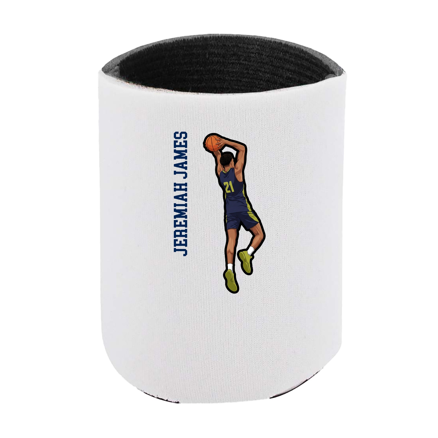 Can Holder — Name Vertical in White