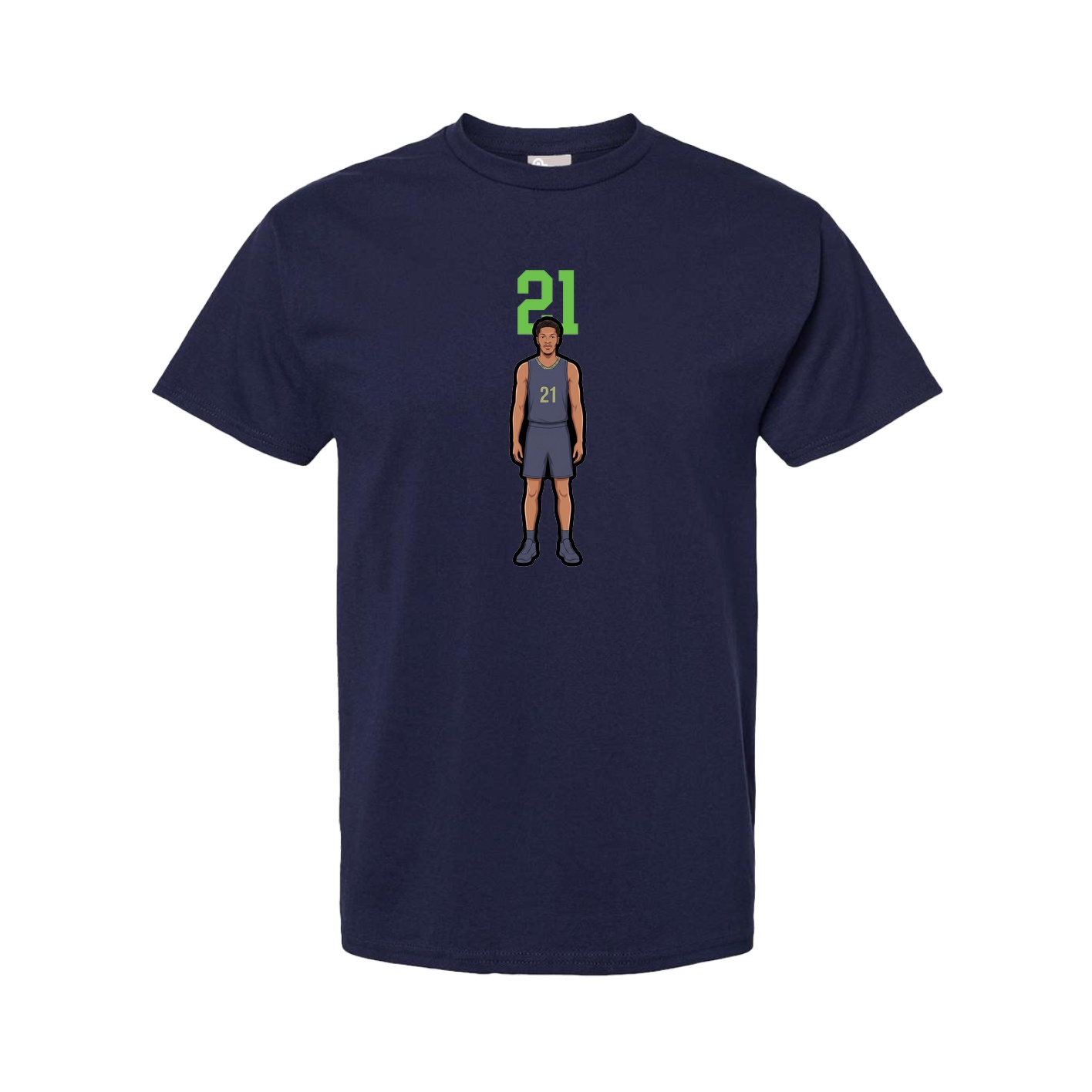 Tee — Number Top in Navy