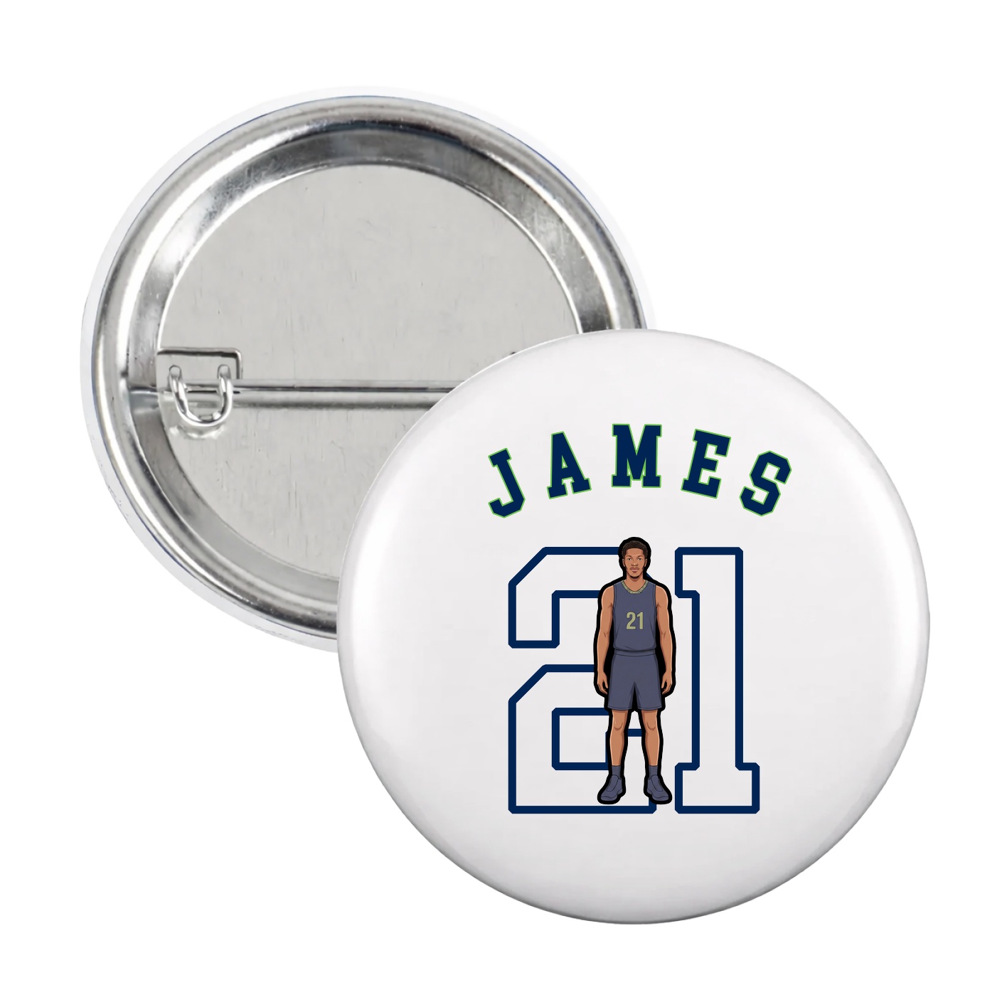 Game Day Button — Shirsey Arch in White