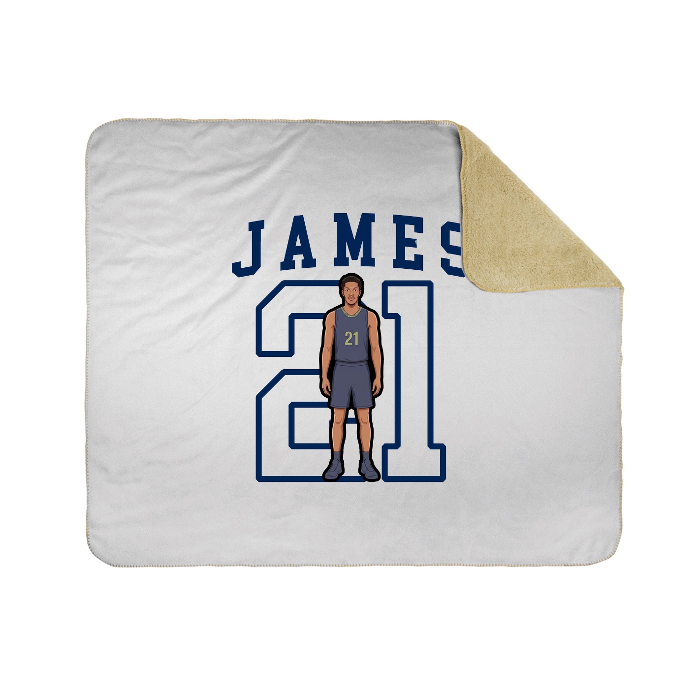 Throw Blanket — Shirsey in White