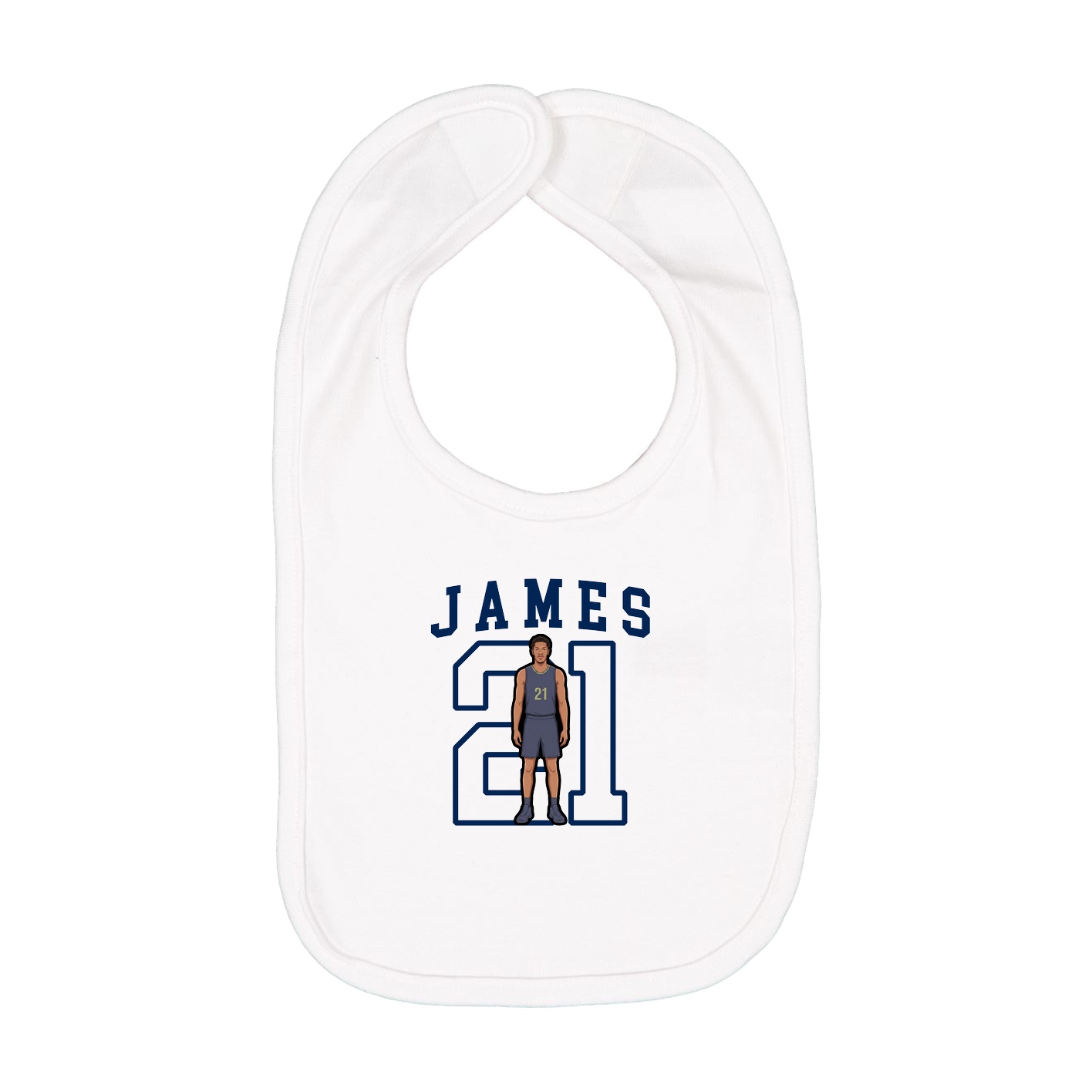 Infant Bib — Shirsey in White