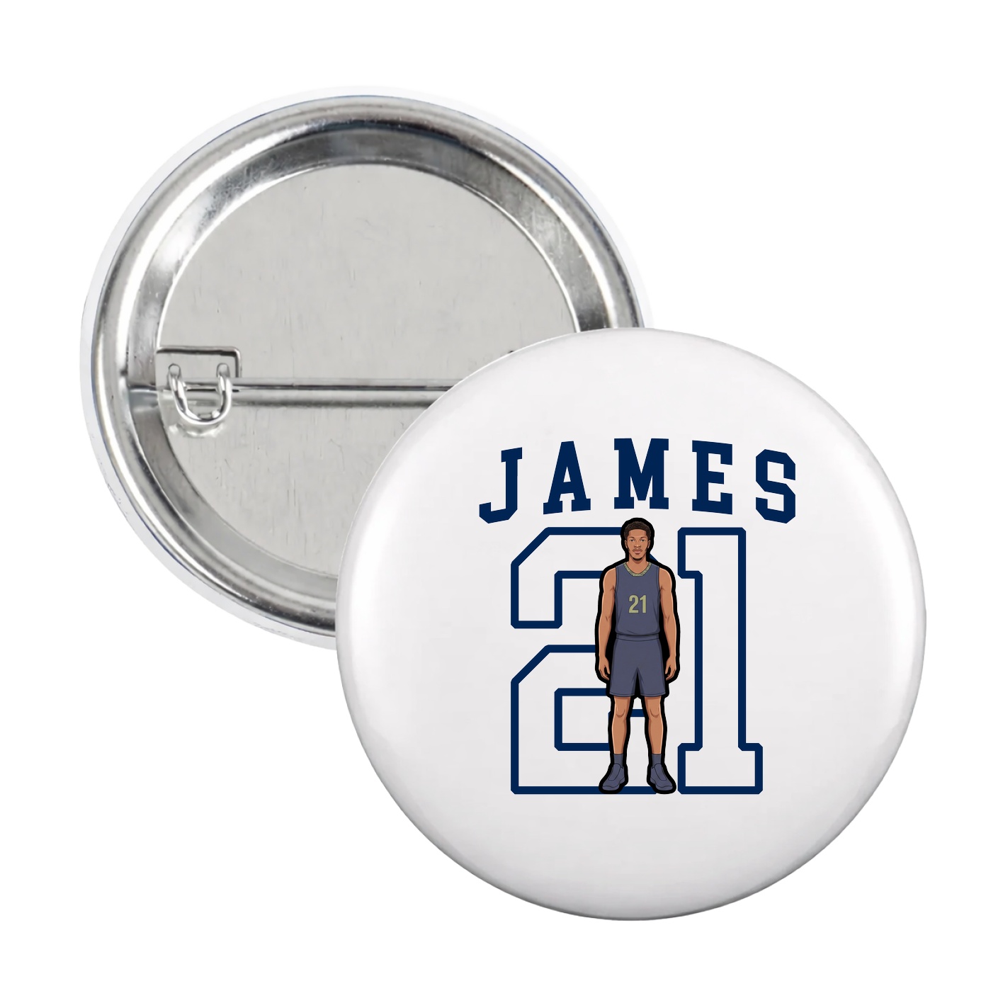 Game Day Button — Shirsey in White