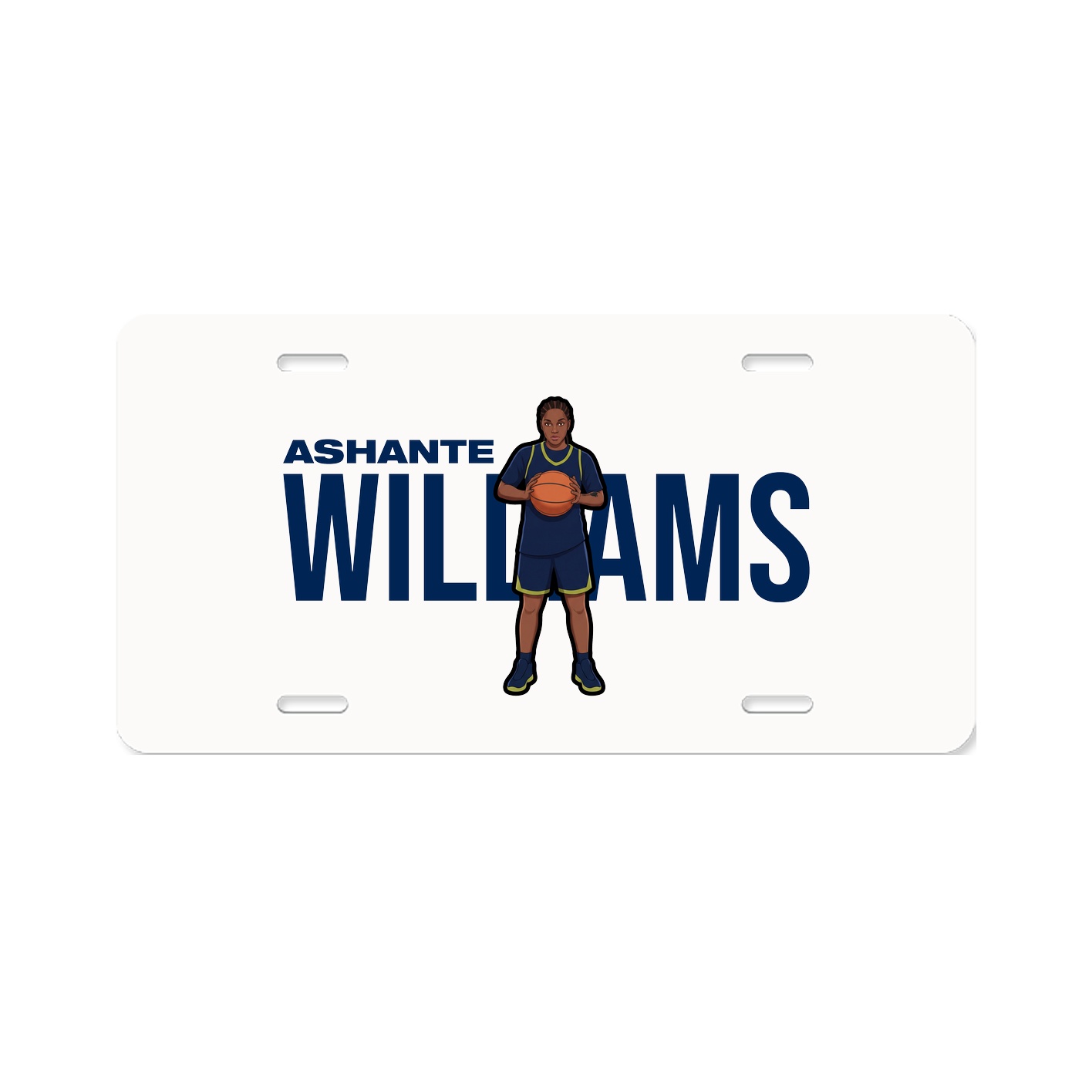 License Plate — Player Name in Classic
